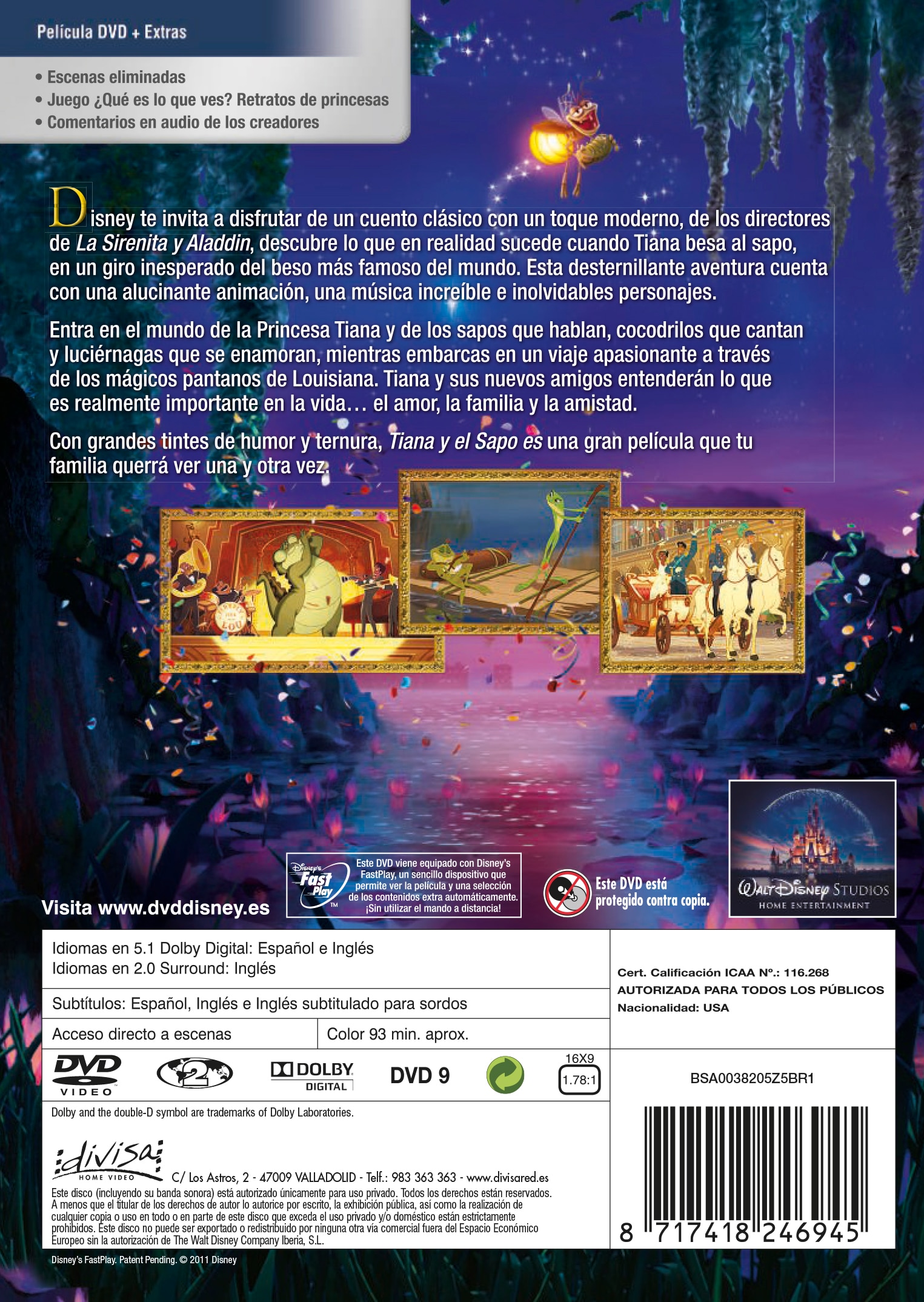 Tiana y el sapo (DVD) 2