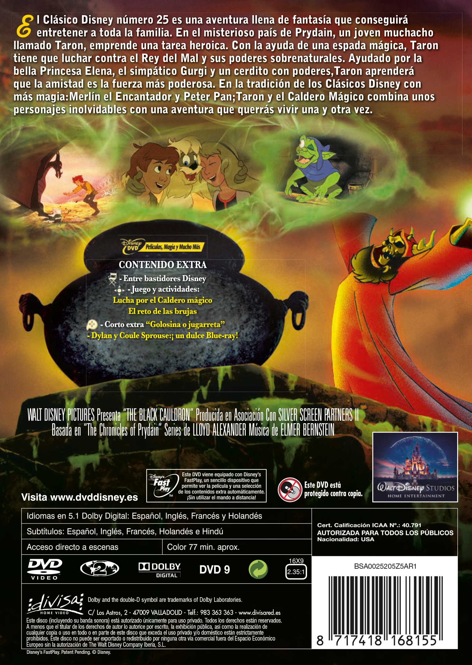 Tarón y el caldero mágico. Edición 25 Aniversario (DVD) 2