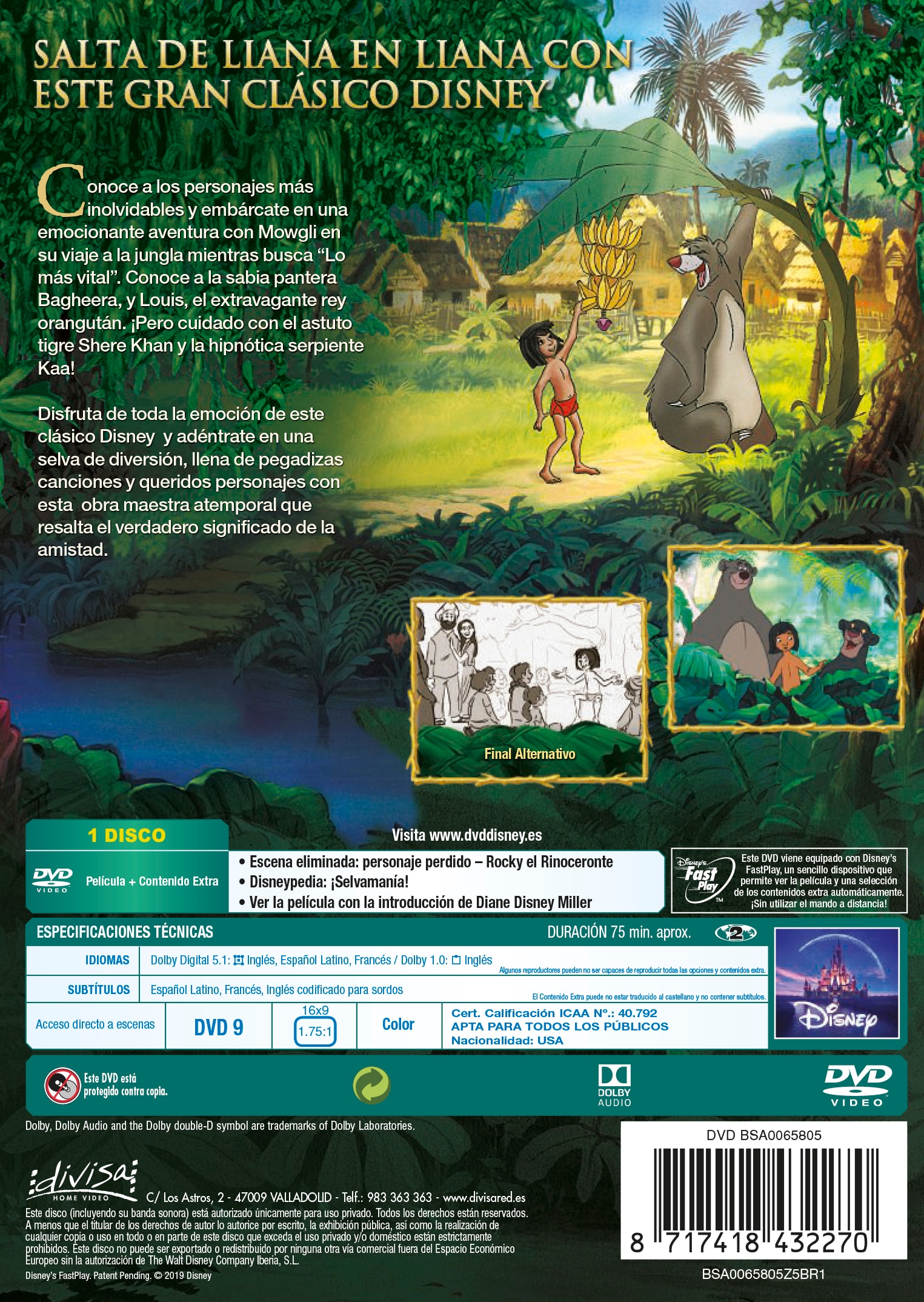 El libro de la selva (DVD) 2