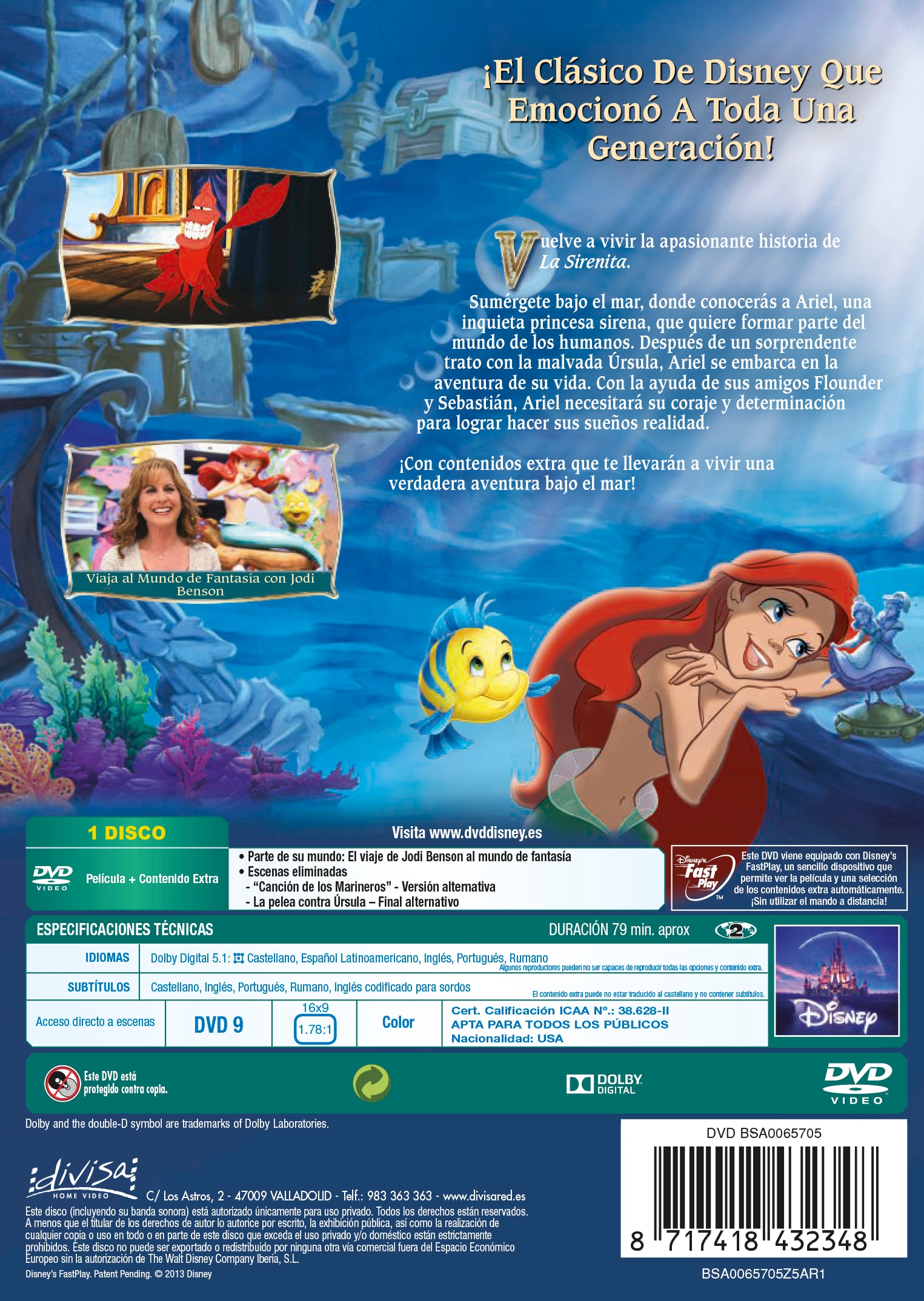 La Sirenita (DVD) 2