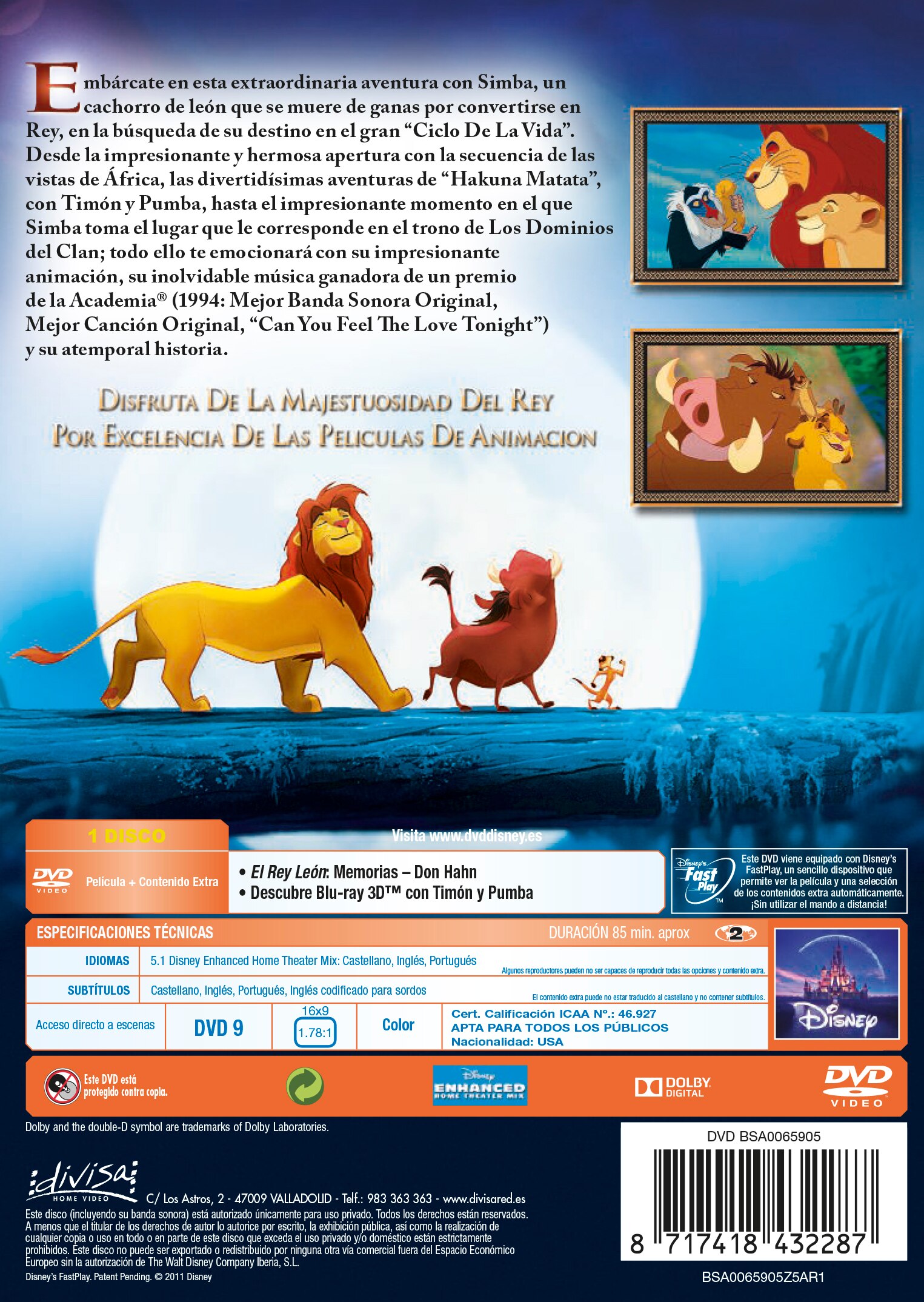 El Rey León (DVD) 2