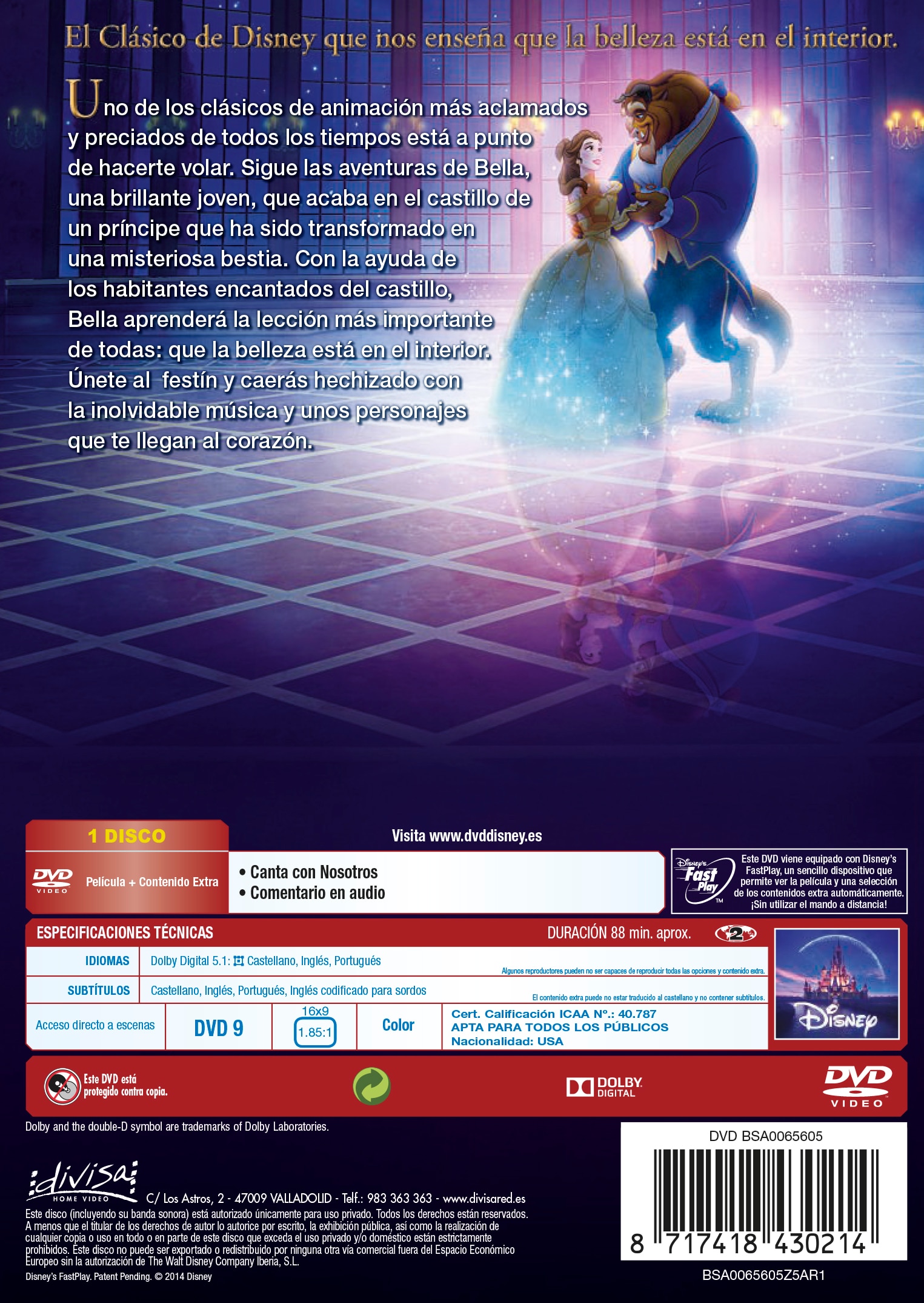 Imagen 2 de La Bella y La Bestia (DVD)