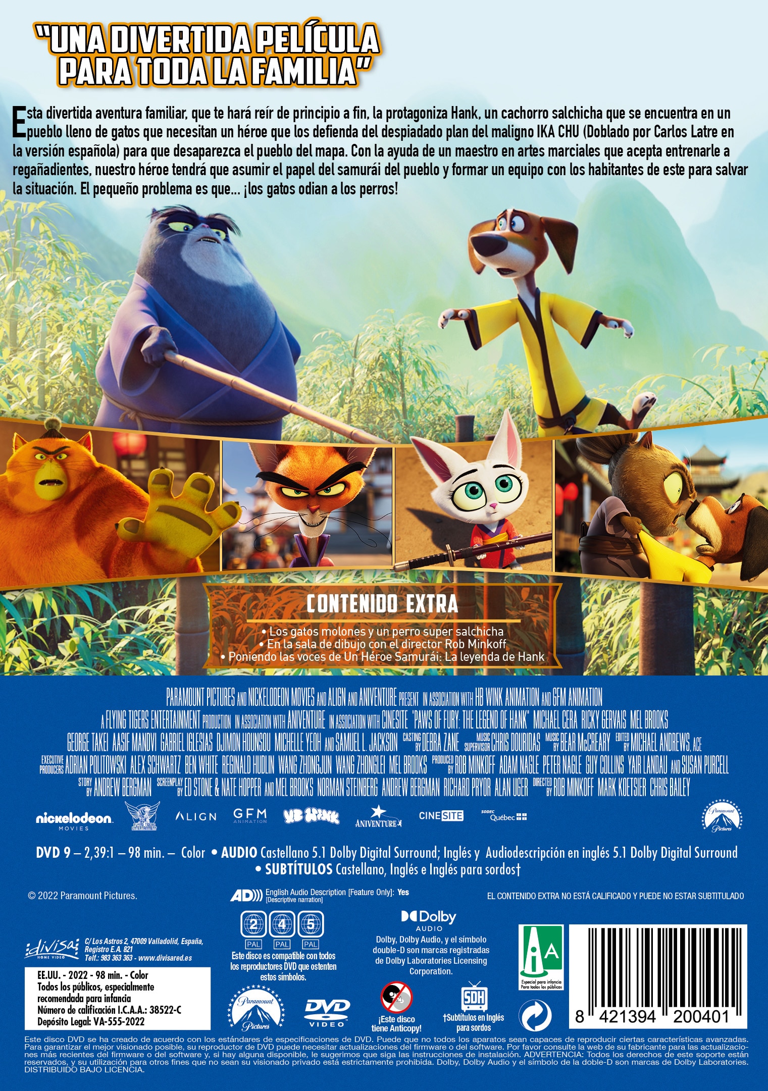 Un héroe samurái: La leyenda de Hank (DVD) 2