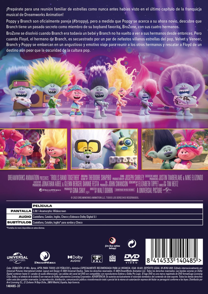 Trolls 3: Todos juntos (DVD) 2