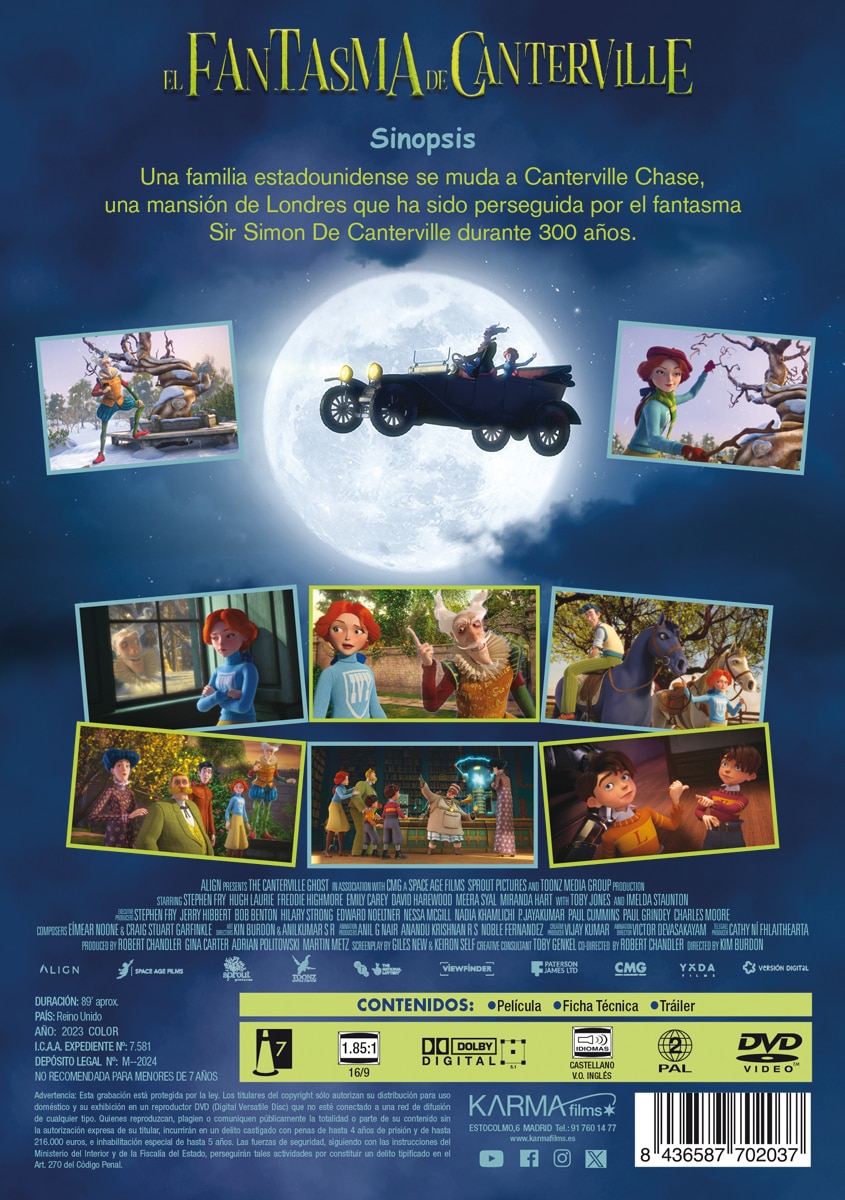 El fantasma de Canterville (DVD) 3