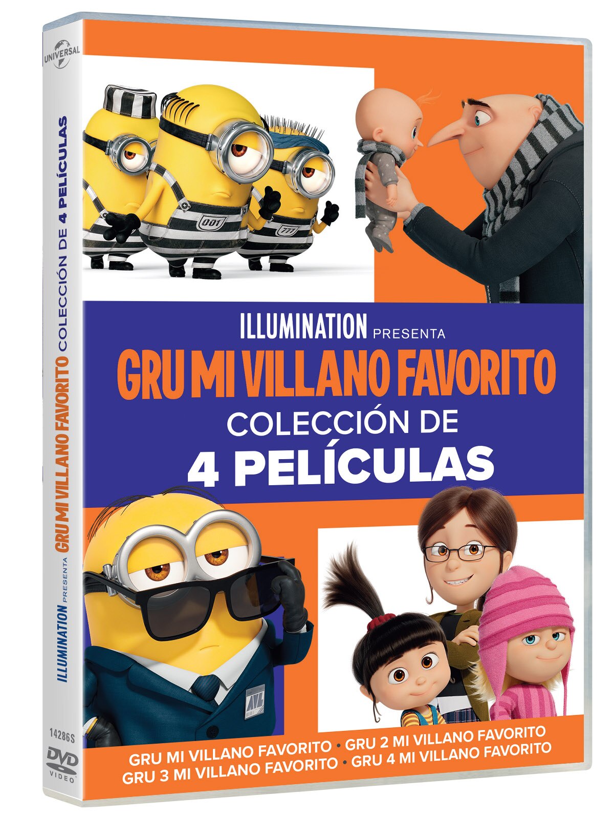 Imagen 0 de Pack Gru mi villano favorito 1-4 (DVD)