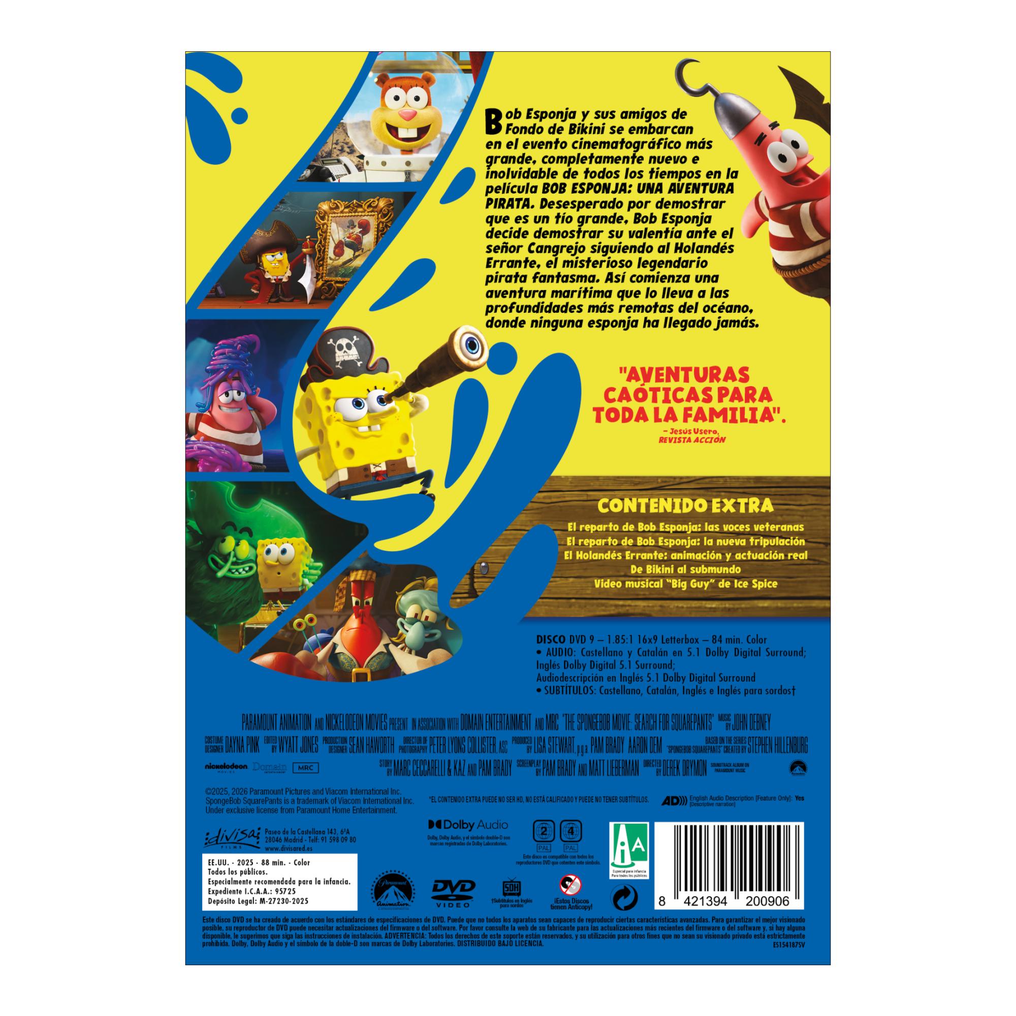 Bob Esponja: Una aventura pirata (DVD) 2