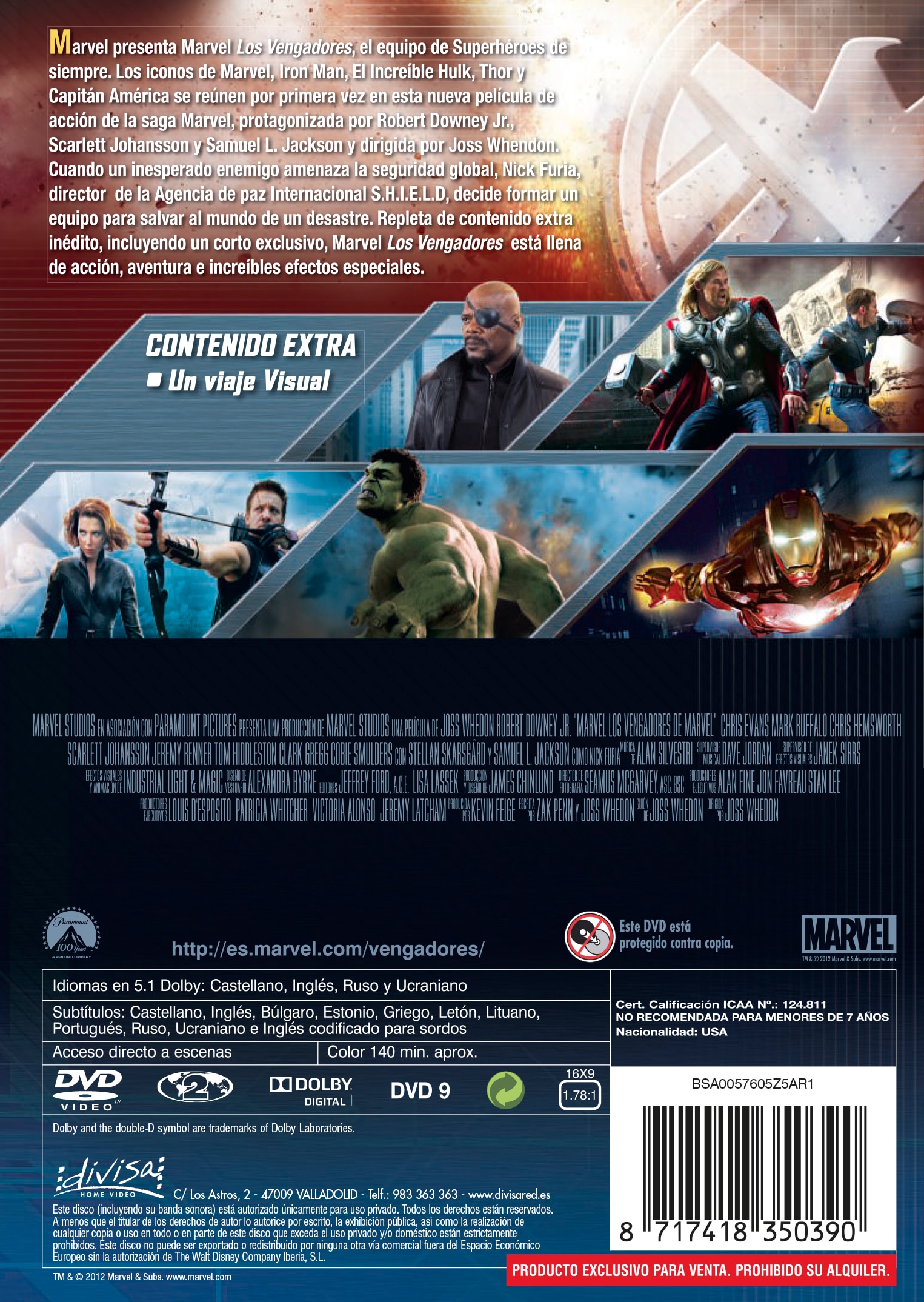 Los Vengadores (DVD) 2