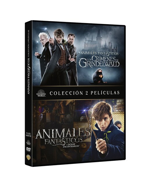 Imagen 0 de Pack animales fantásticos y dónde encontrarlos + Animales fantásticos: Los crímenes de Grindelwald (DVD)