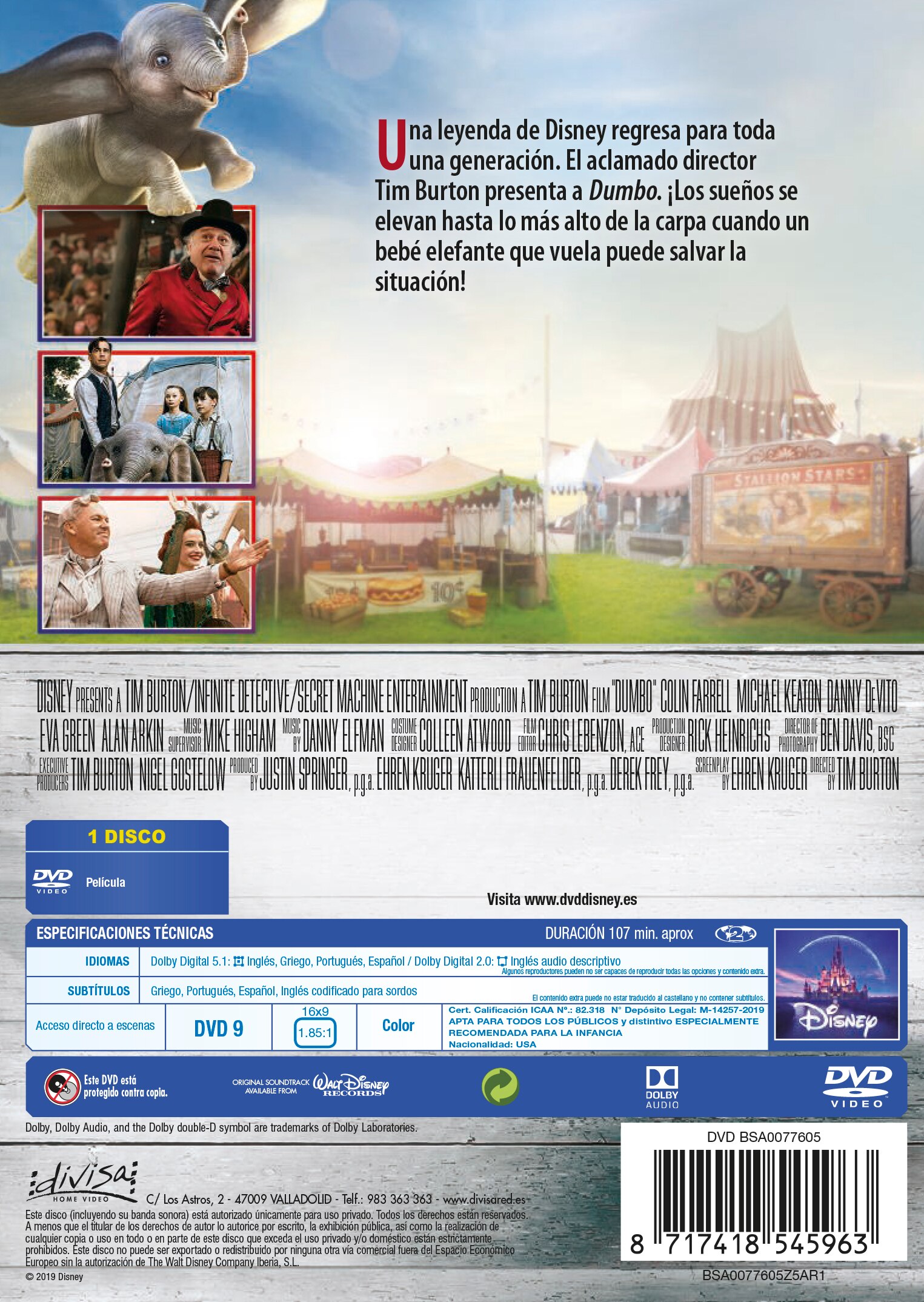 Dumbo (Live Action) (DVD) 2
