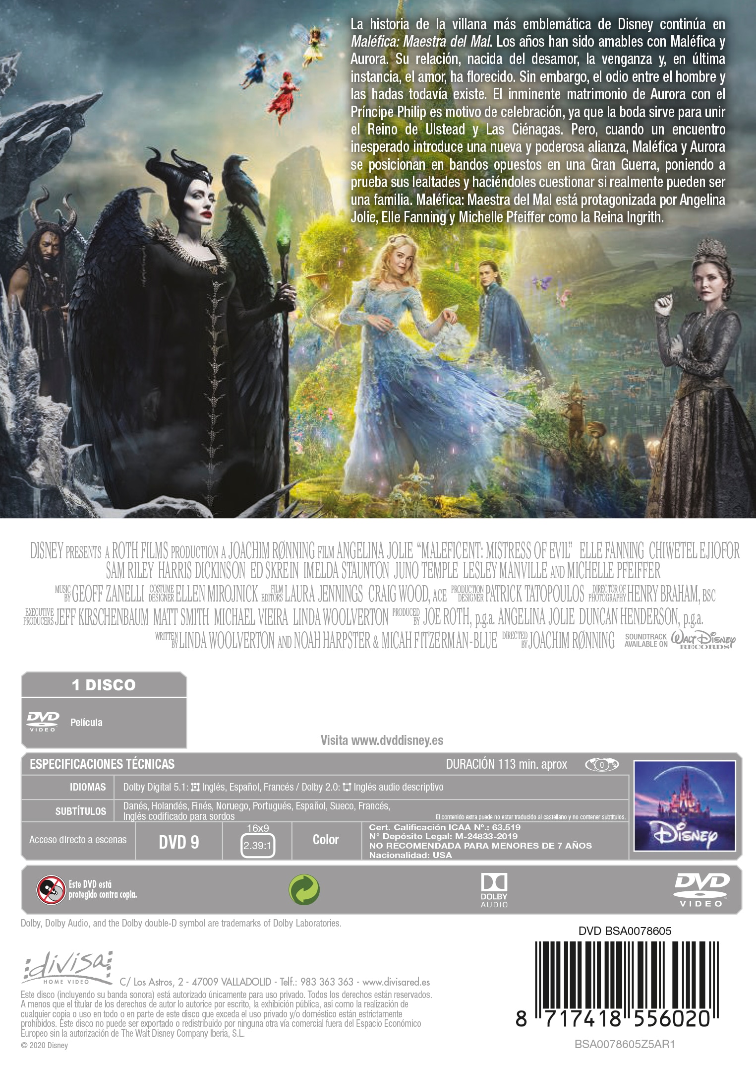 Maléfica, maestra del mal (DVD) 2