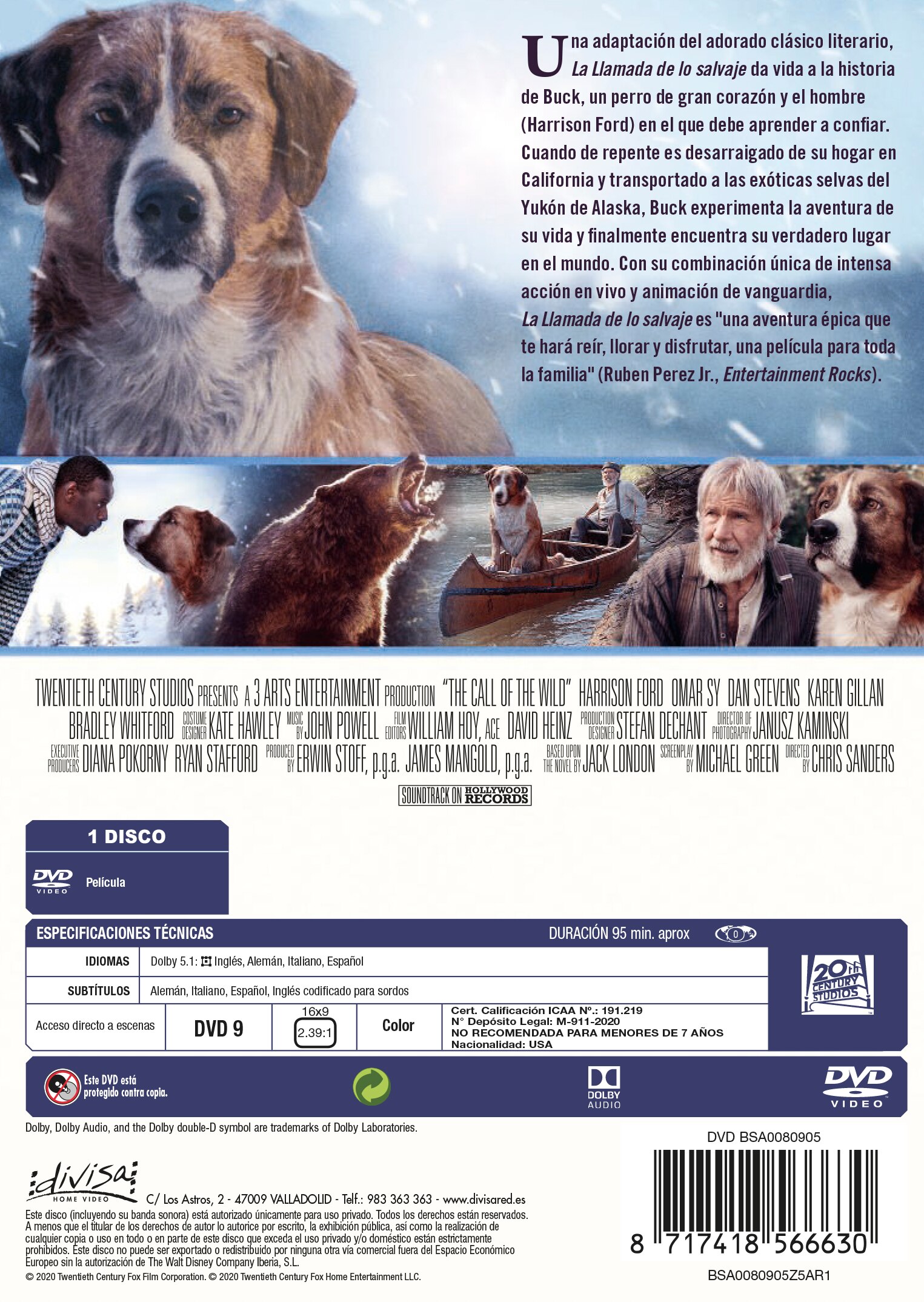 La Llamada de lo Salvaje (DVD) 2