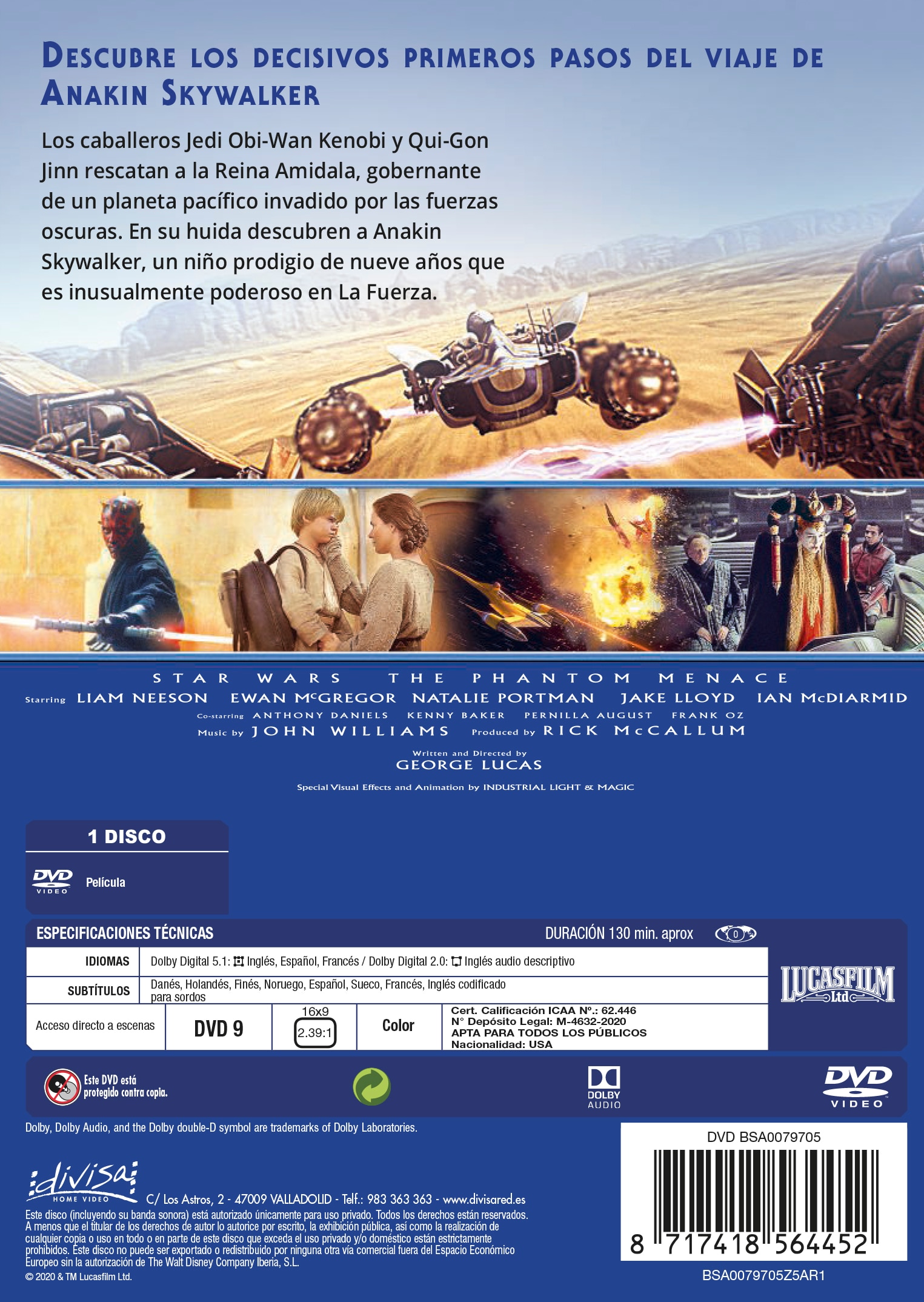 Star Wars. Episodio I: La Amenaza Fantasma (DVD) 2