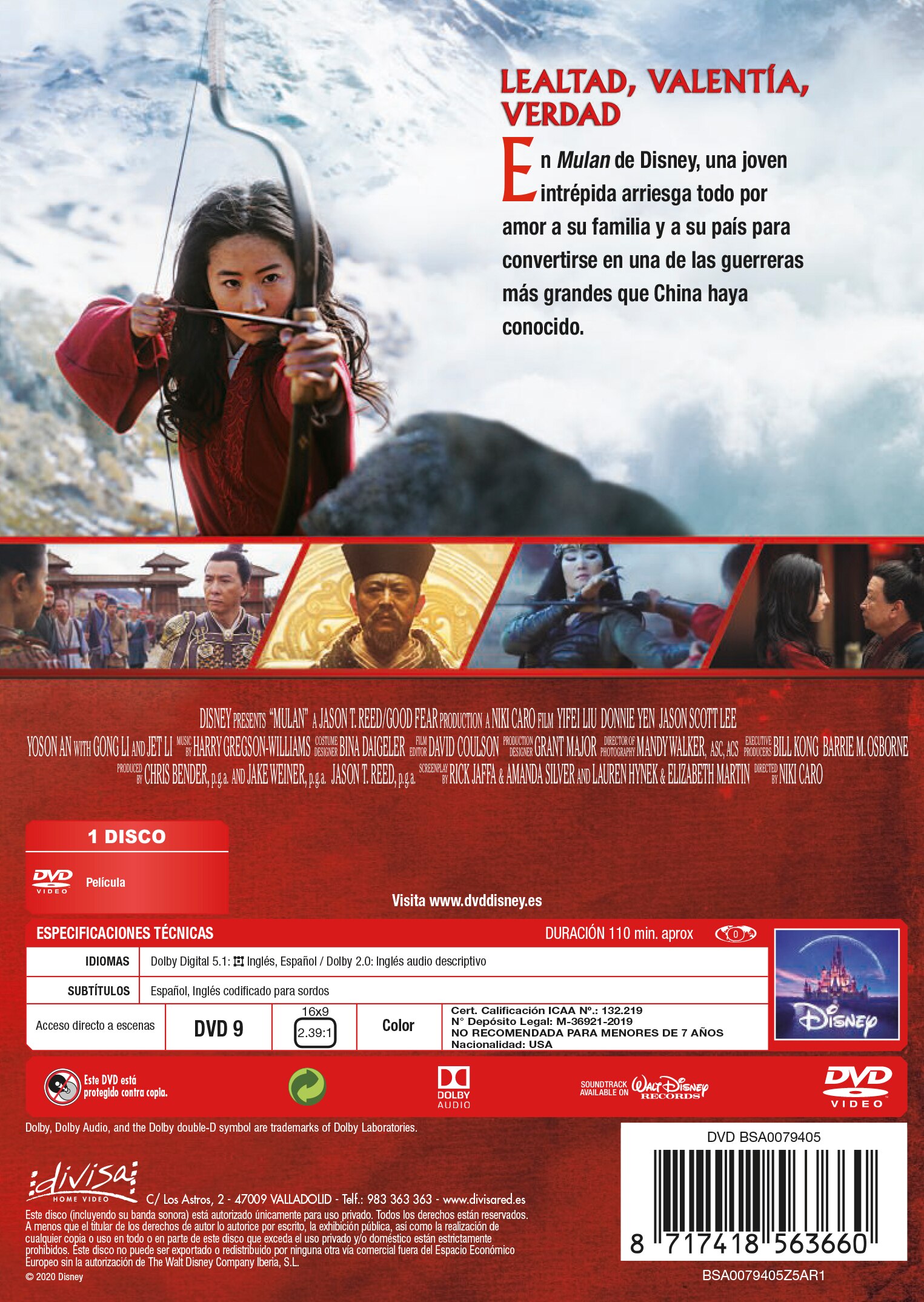 Imagen 2 de Mulán (imagen real) (DVD)