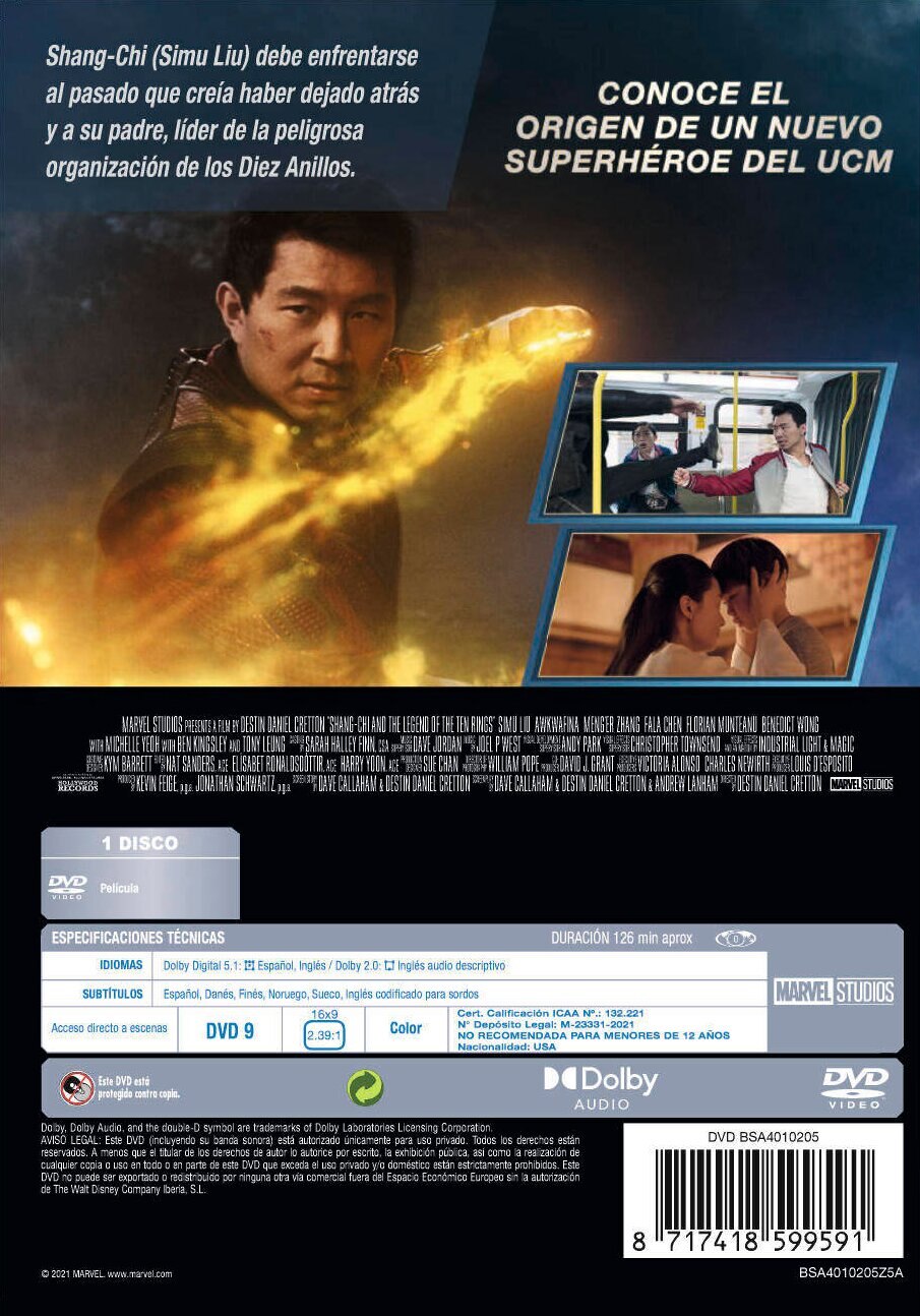 Shang-Chi y La Leyenda de los Diez Anillos (DVD) 2