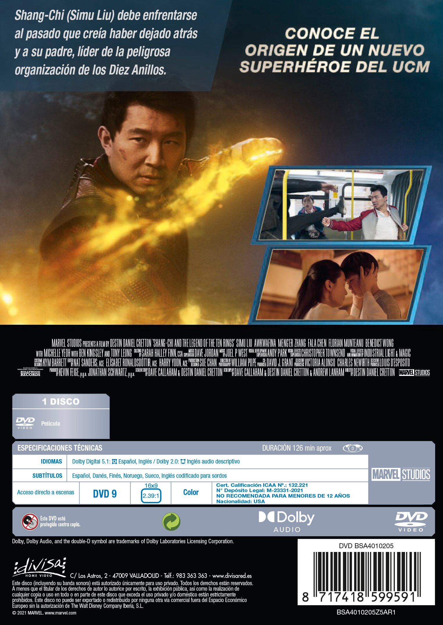 Shang-Chi y La Leyenda de los Diez Anillos (DVD) 3