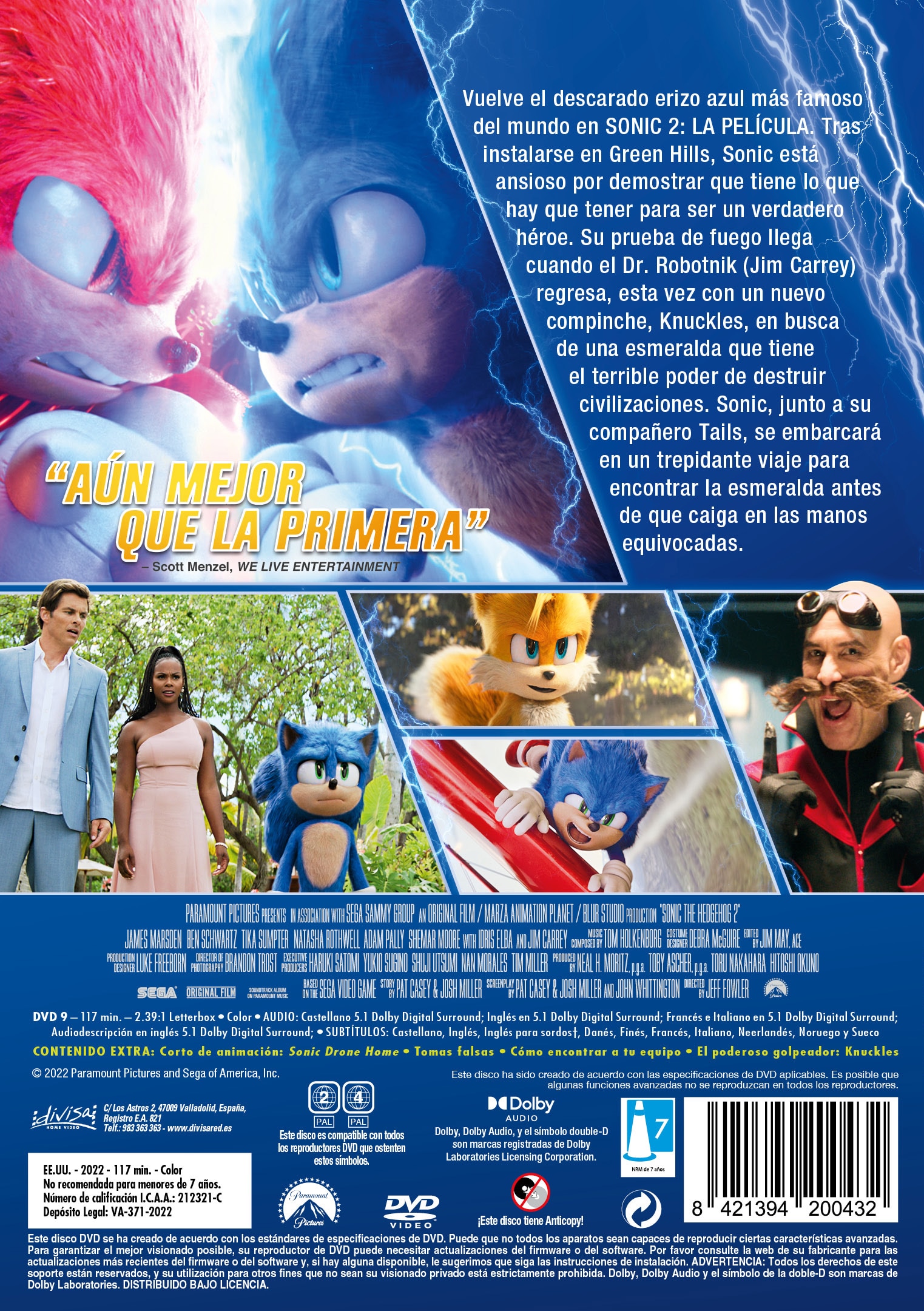 Sonic 2: La Película (DVD) 2