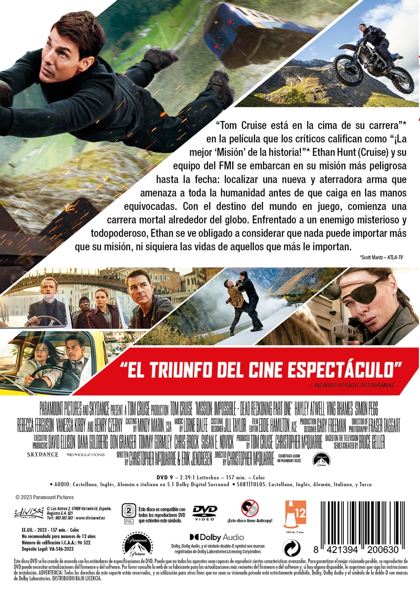 Misión imposible 7: Sentencia mortal (DVD) 2