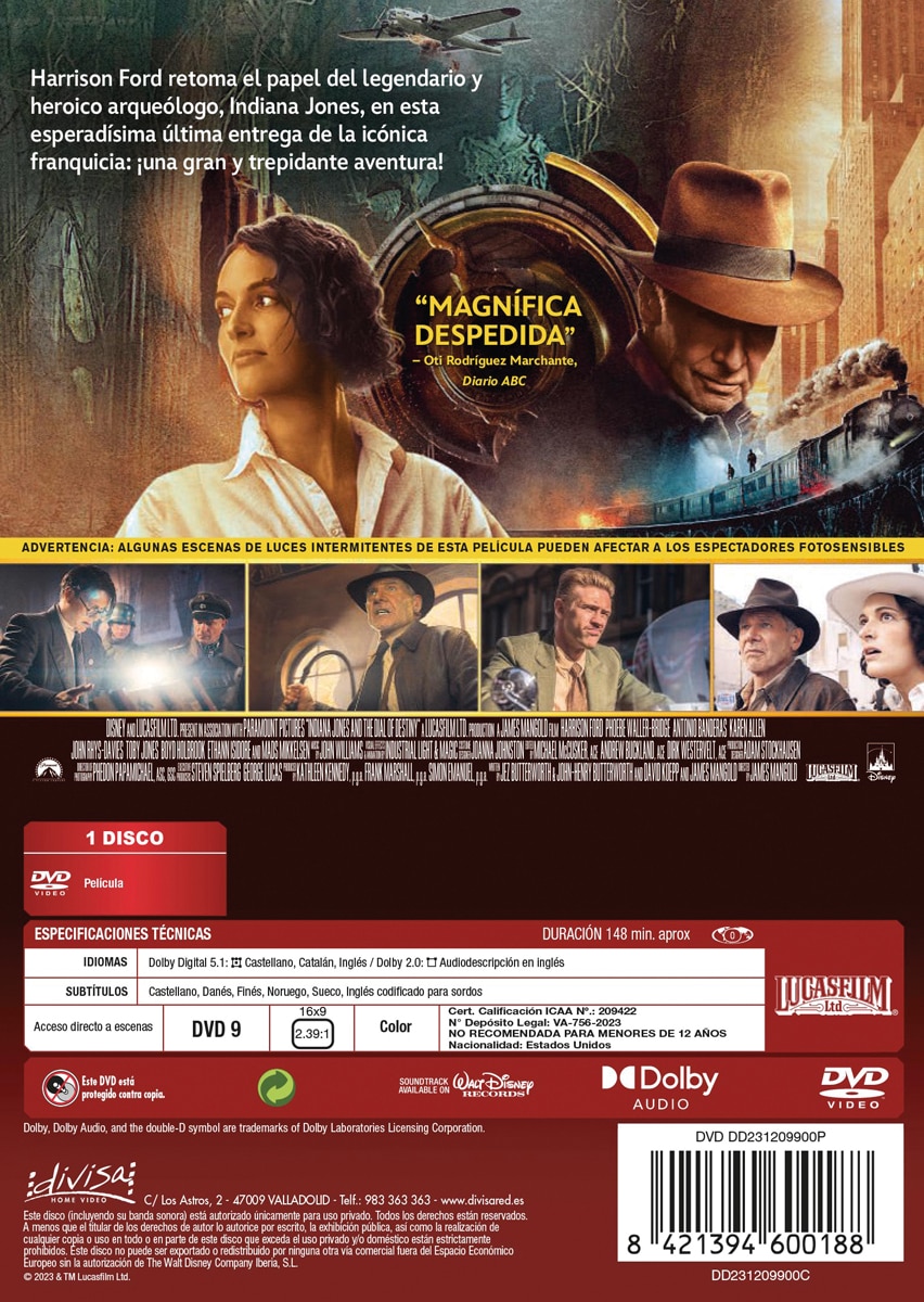 Indiana Jones y el dial del destino (DVD) 2