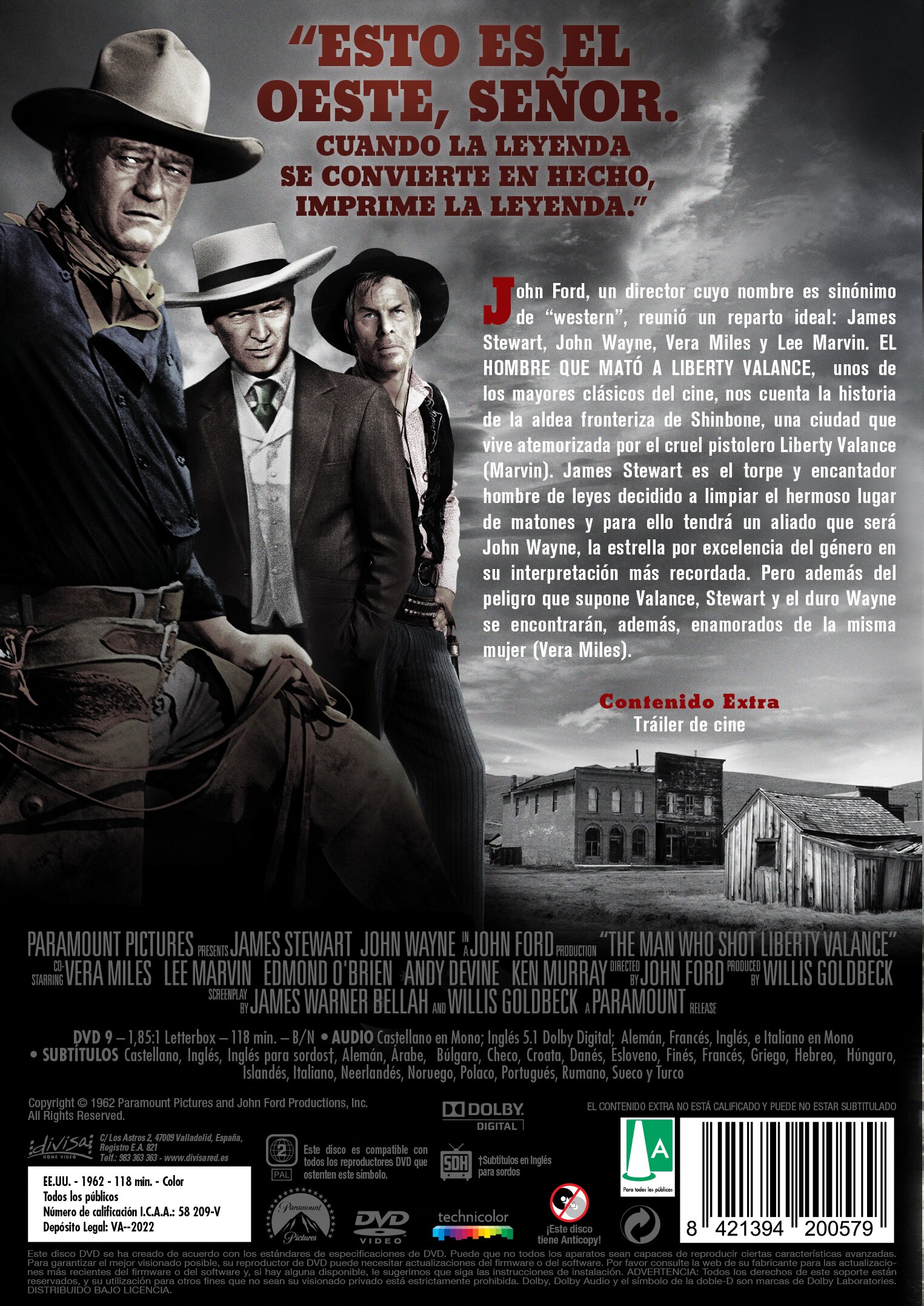El hombre que mató a Liberty Valance (DVD) 2