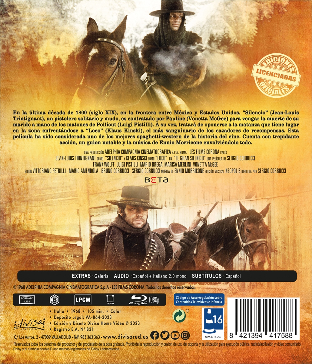 El gran silencio (Blu-Ray) 2