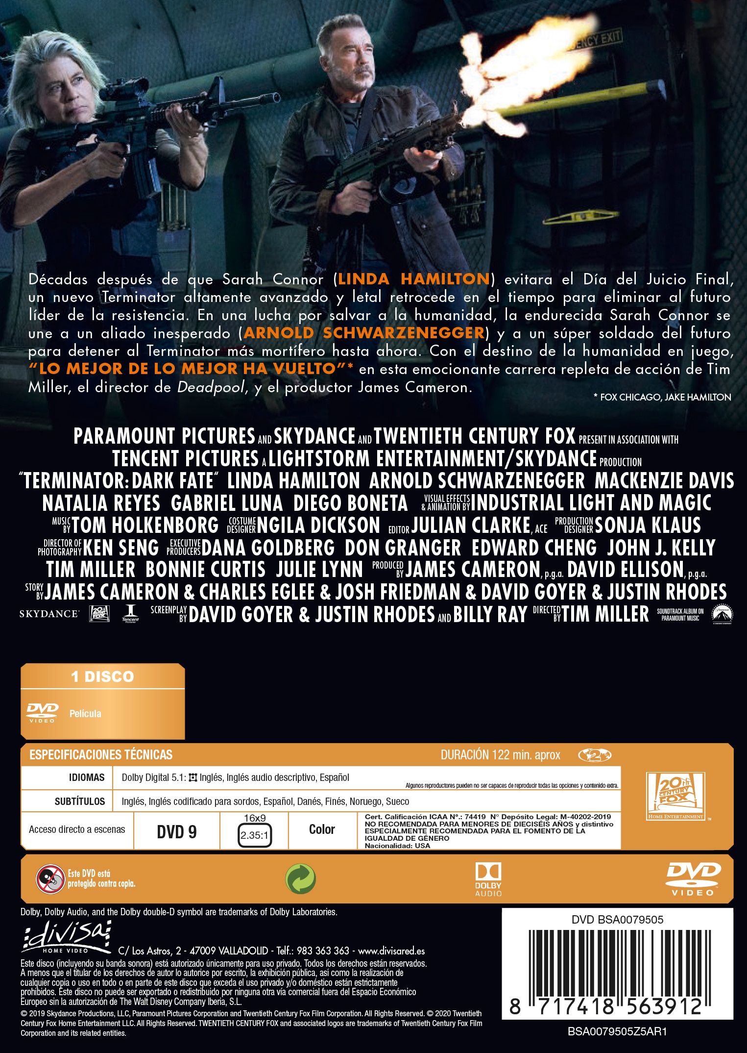 Terminator Destino Oscuro (DVD) 2