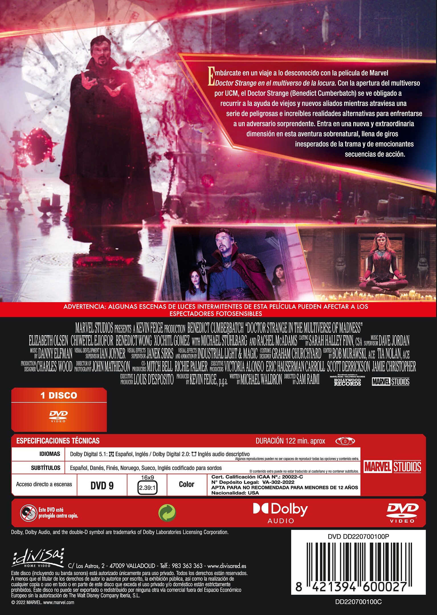 Doctor Strange en el Multiverso de la Locura (DVD) 2