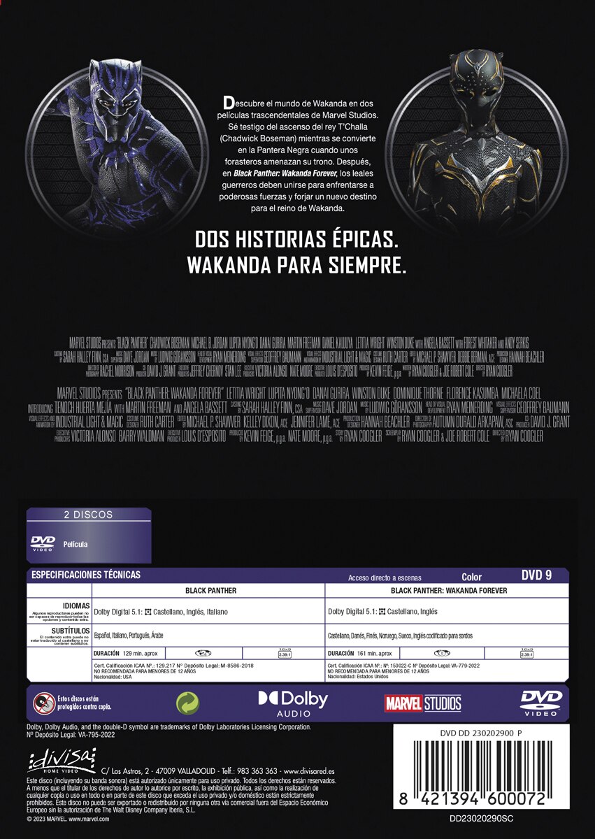 Black Panther: Colección 2 películas (DVD) 2