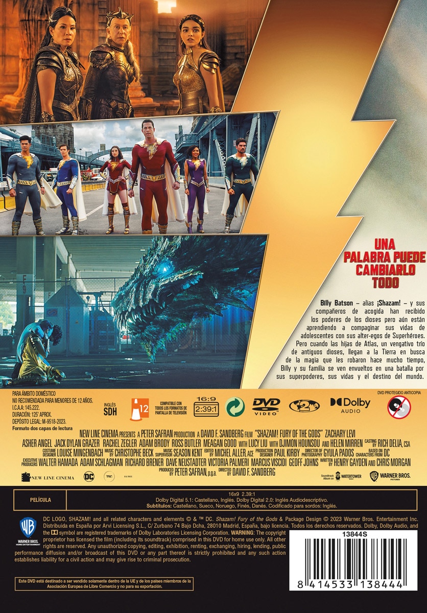 ¡Shazam! La furia de los dioses (DVD) 2