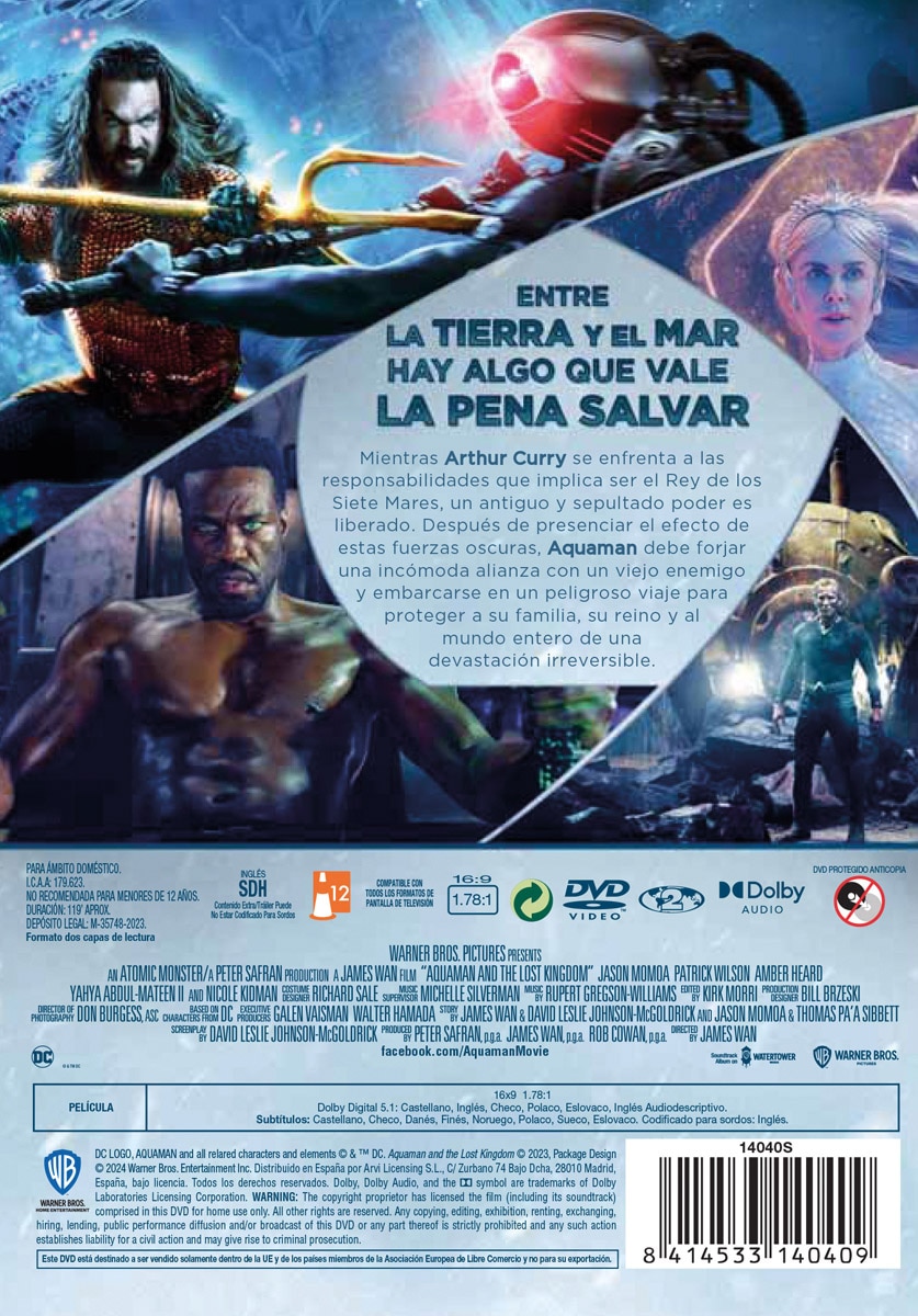 Aquaman y el reino perdido (DVD) 2