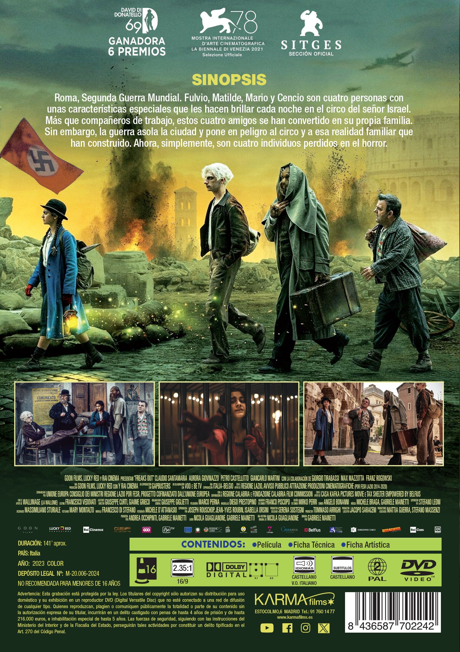 Imagen 3 de Freaks out (DVD)