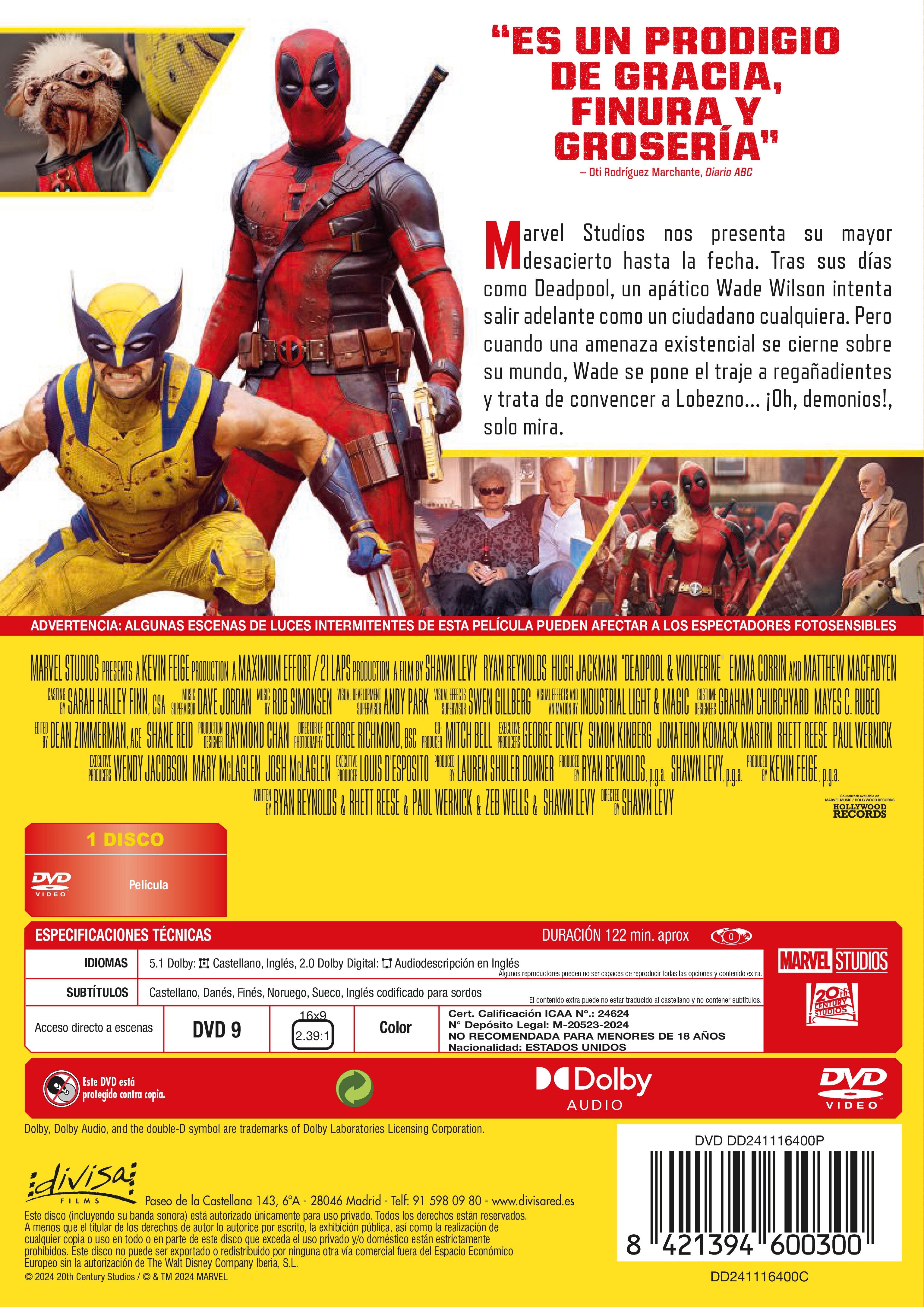 Deadpool y Lobezno (DVD) 2