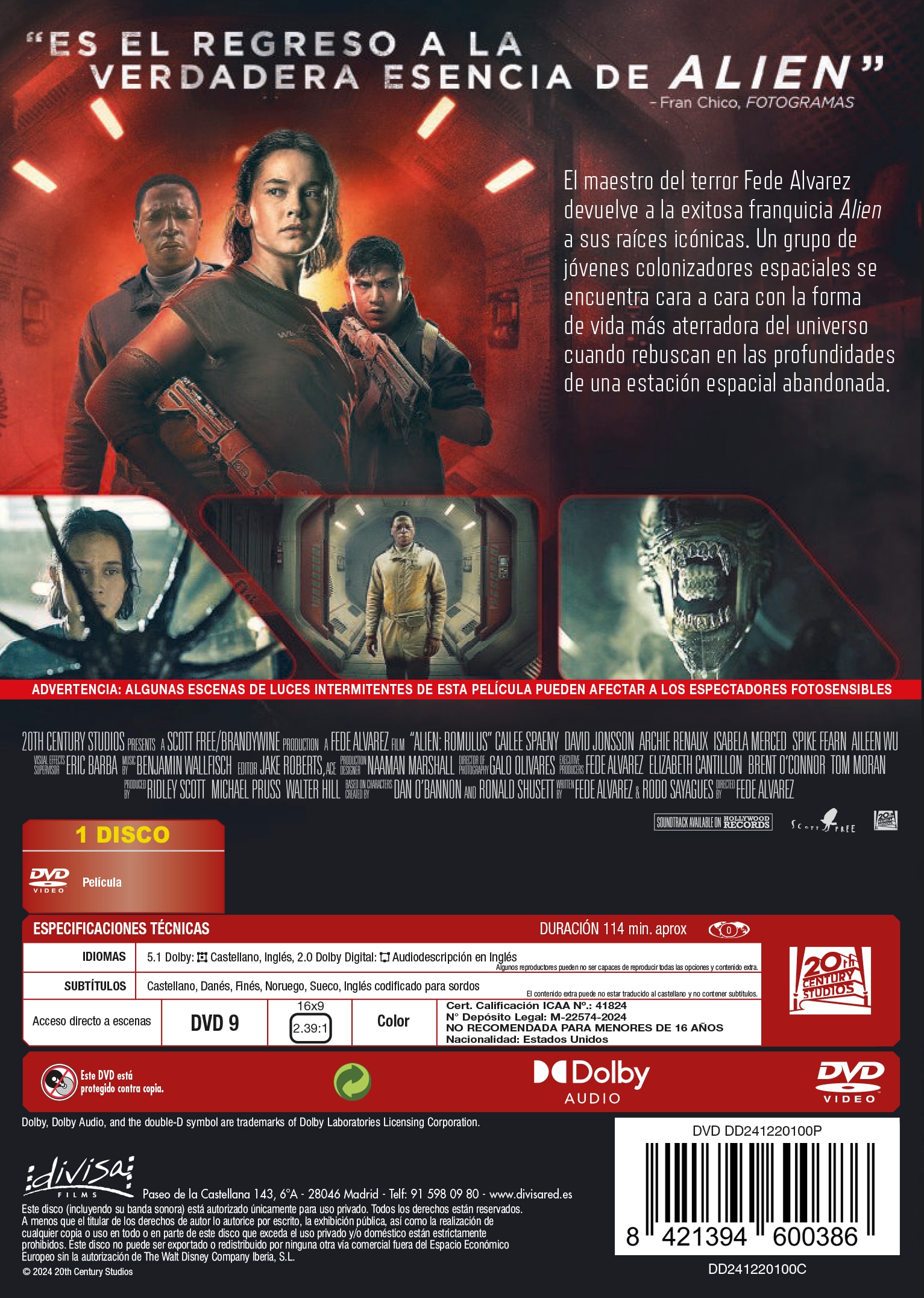 Alien: Romulus (DVD) 2