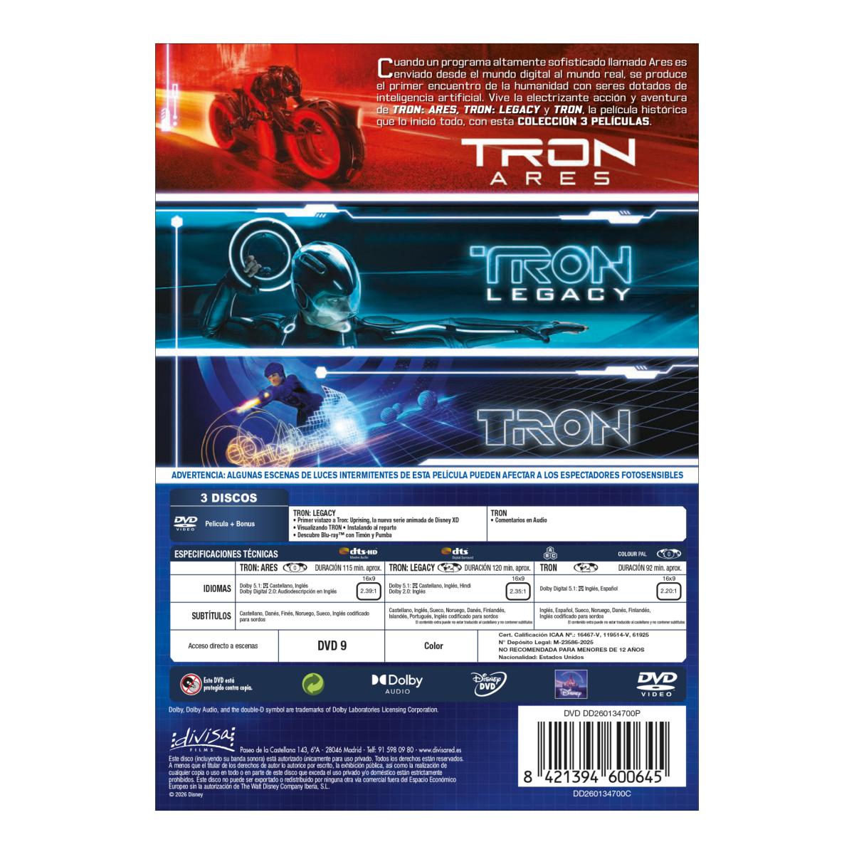 Tron: Colección 3 películas (DVD) 2