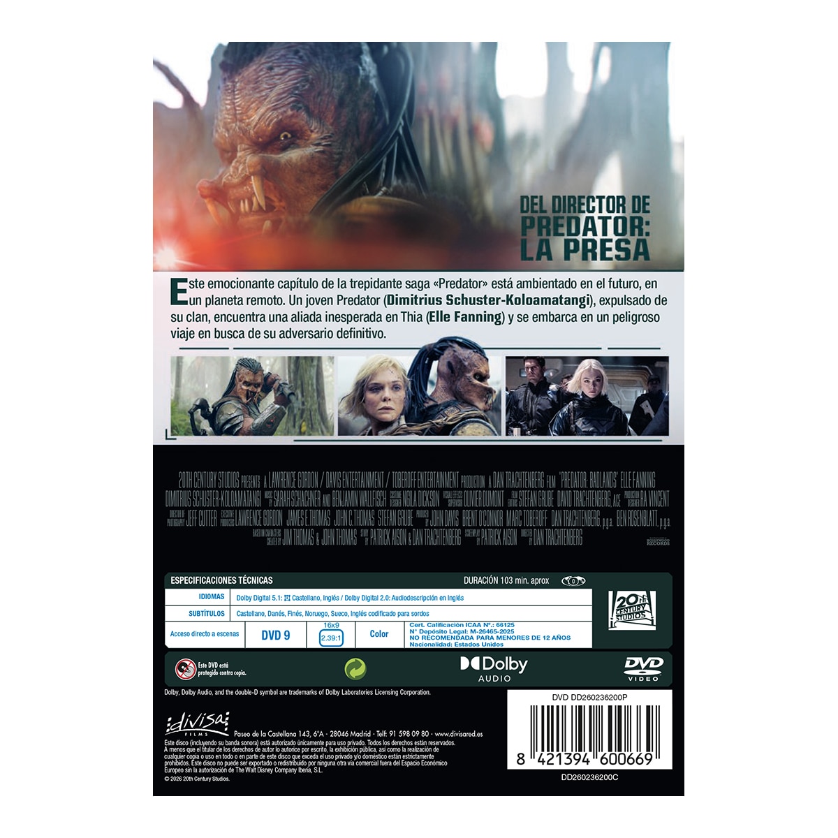 Predator Badlands (DVD) 2