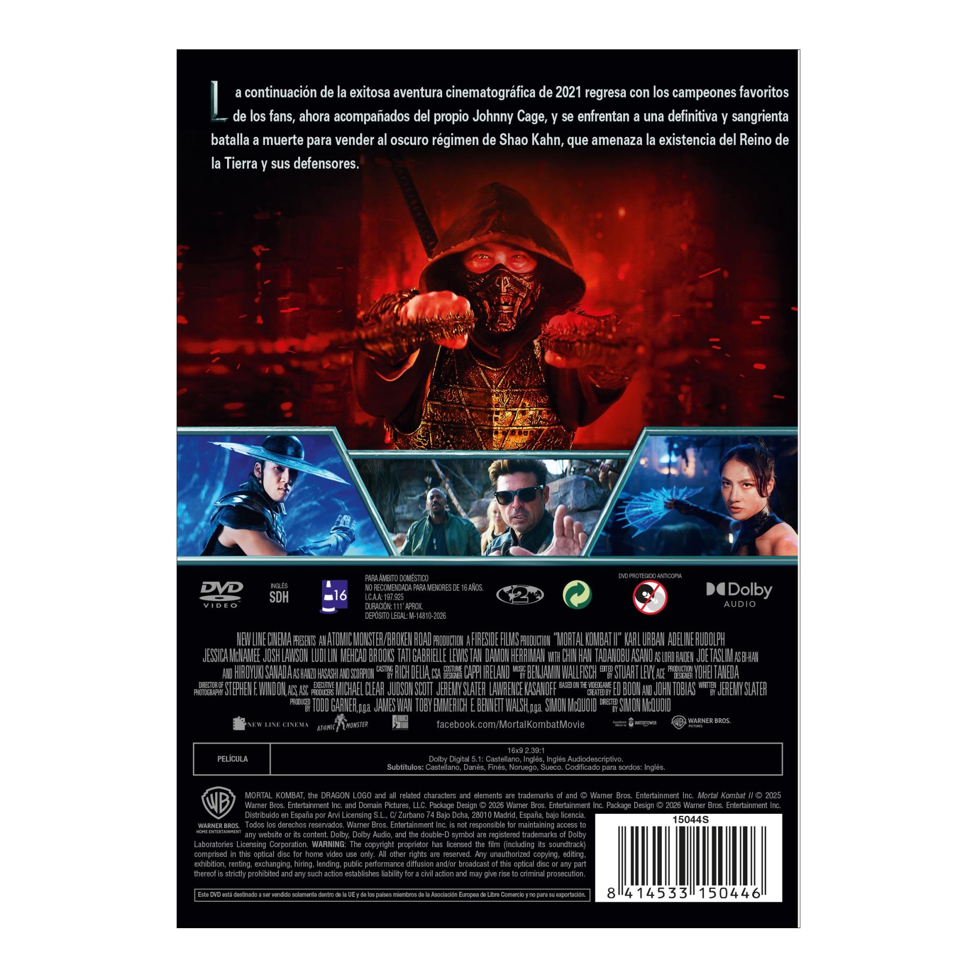 Mortal Kombat 2 (DVD) 2
