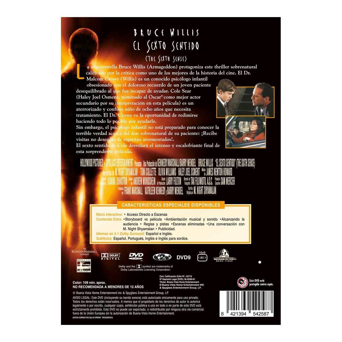 Imagen 2 de El sexto sentido (DVD)