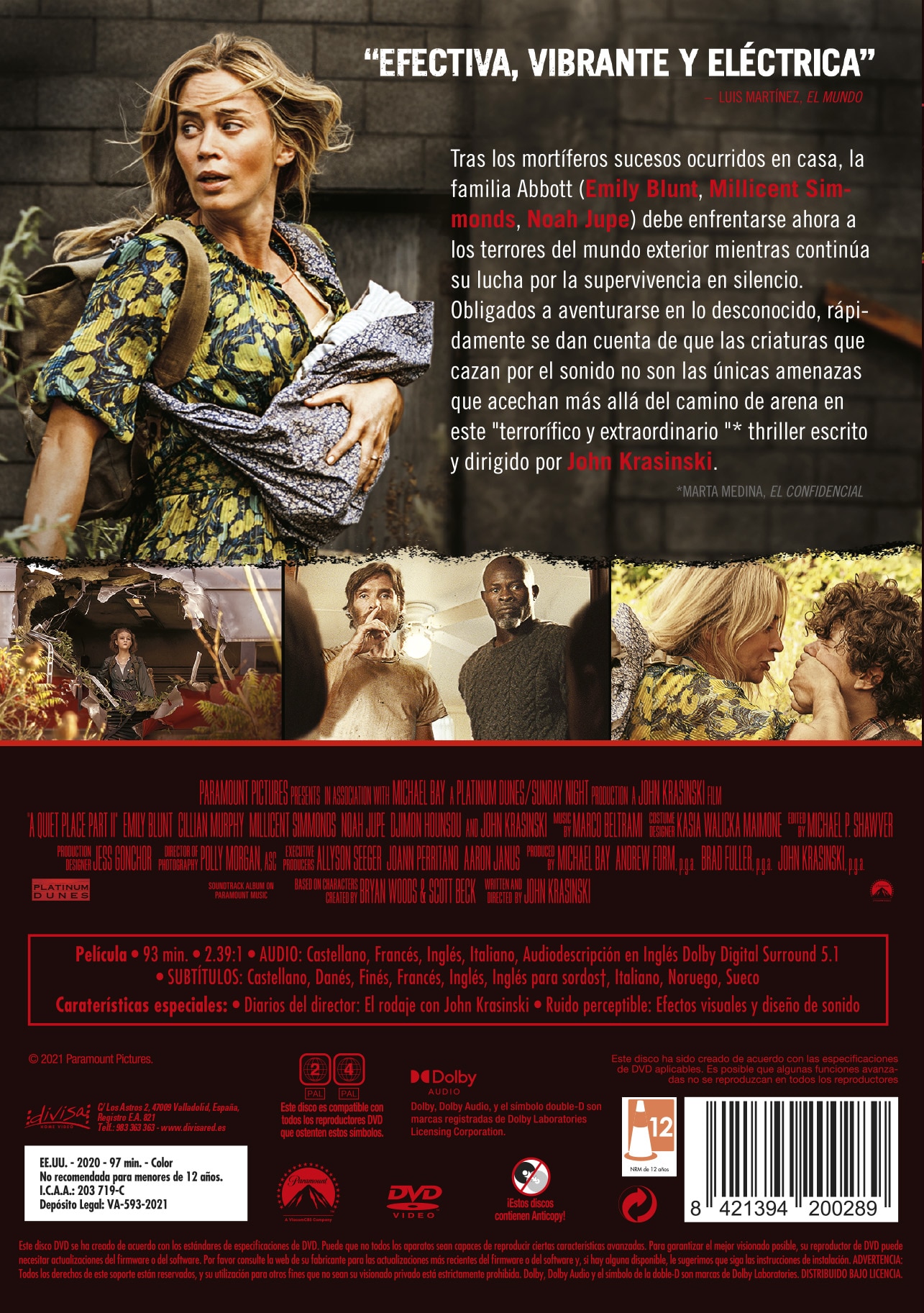 Un Lugar Tranquilo 2 (Dvd) 2