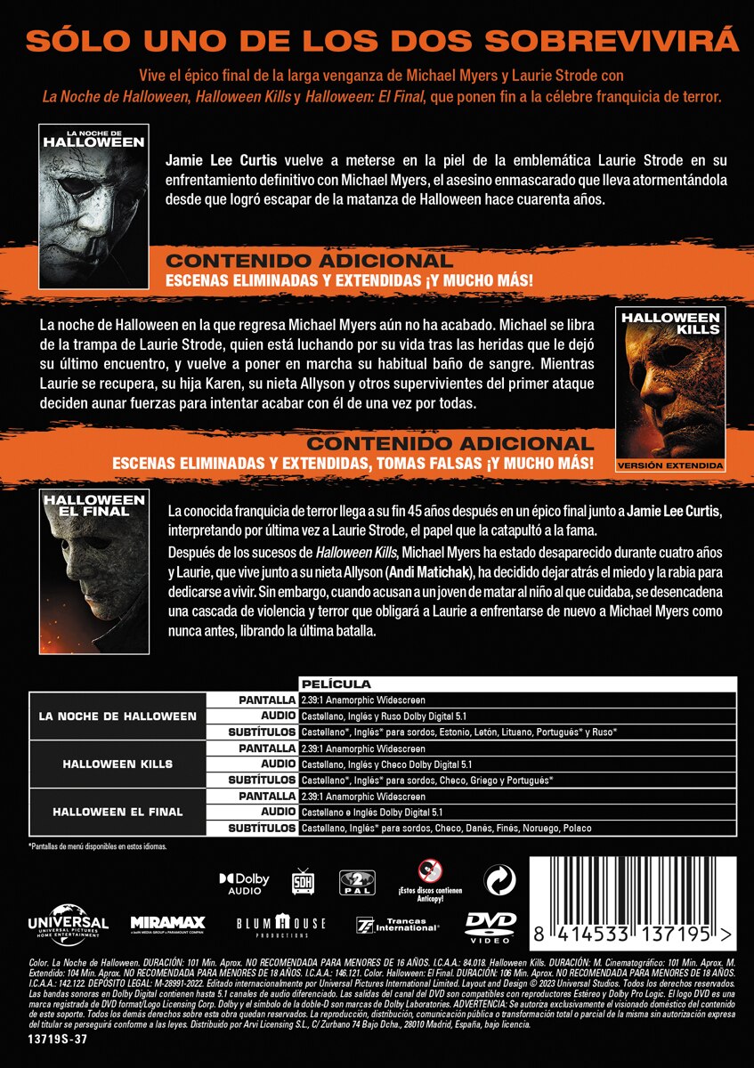 Pack Halloween 1-3 (DVD) 2