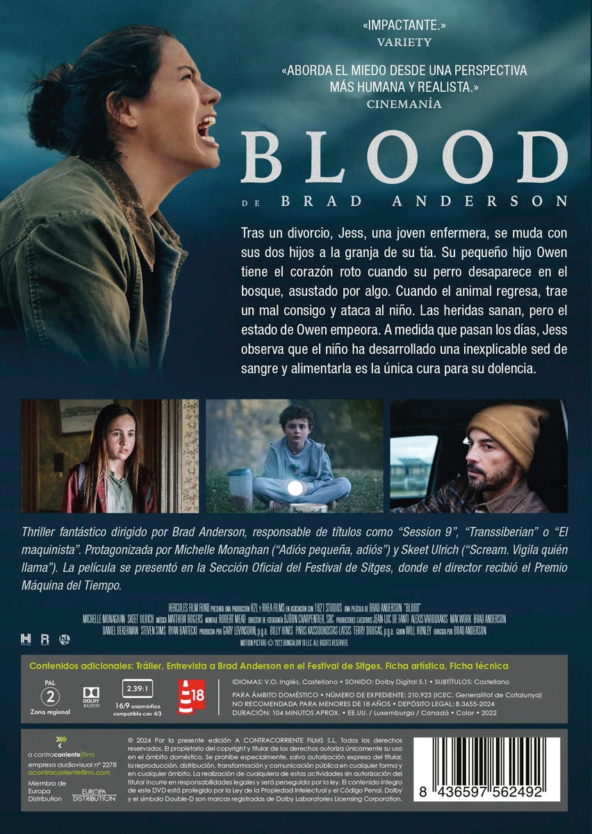 Blood de Brad Anderson (DVD) 3