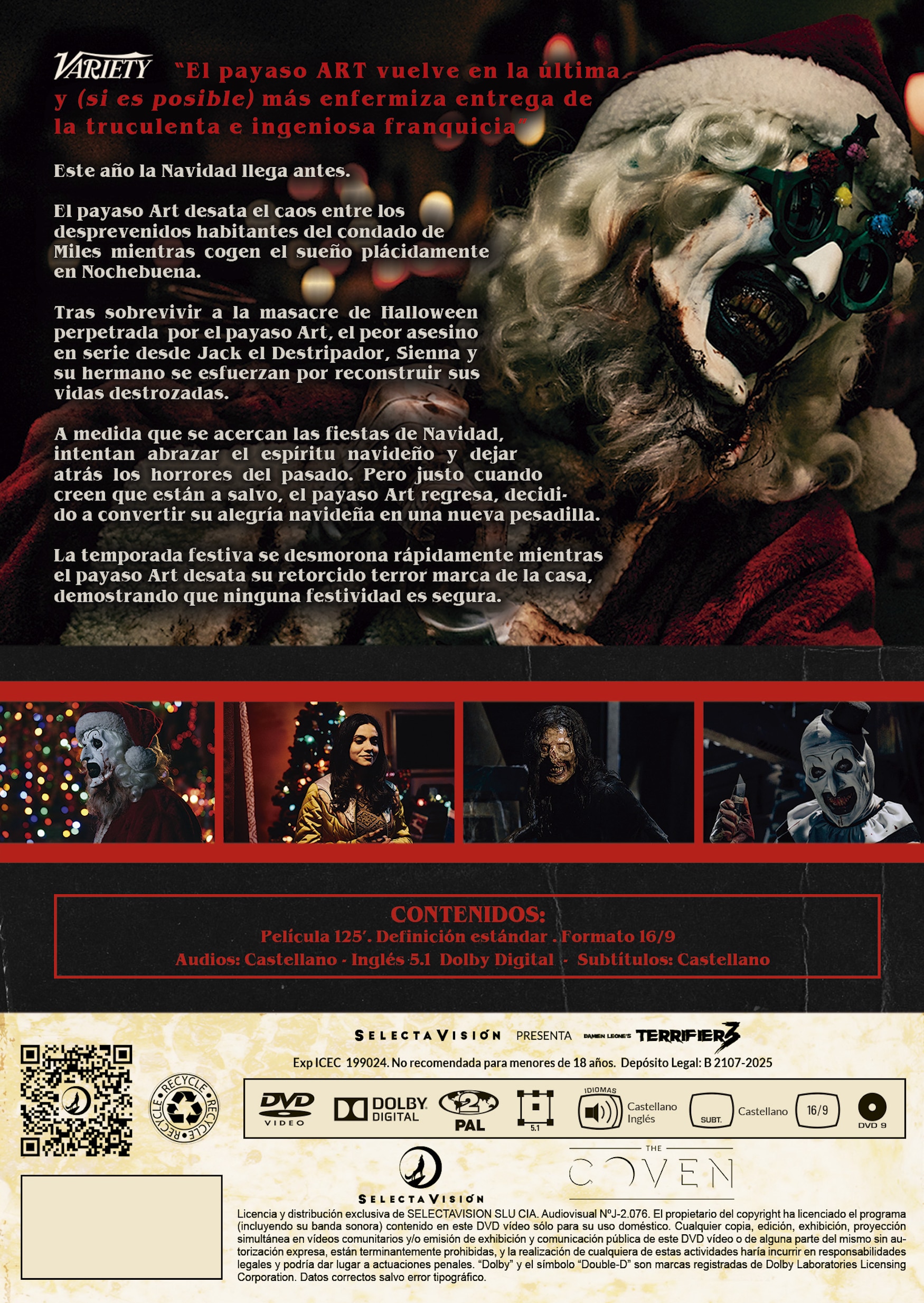 terrifier 3 (DVD) · SELECTA VISION · El Corte Inglés