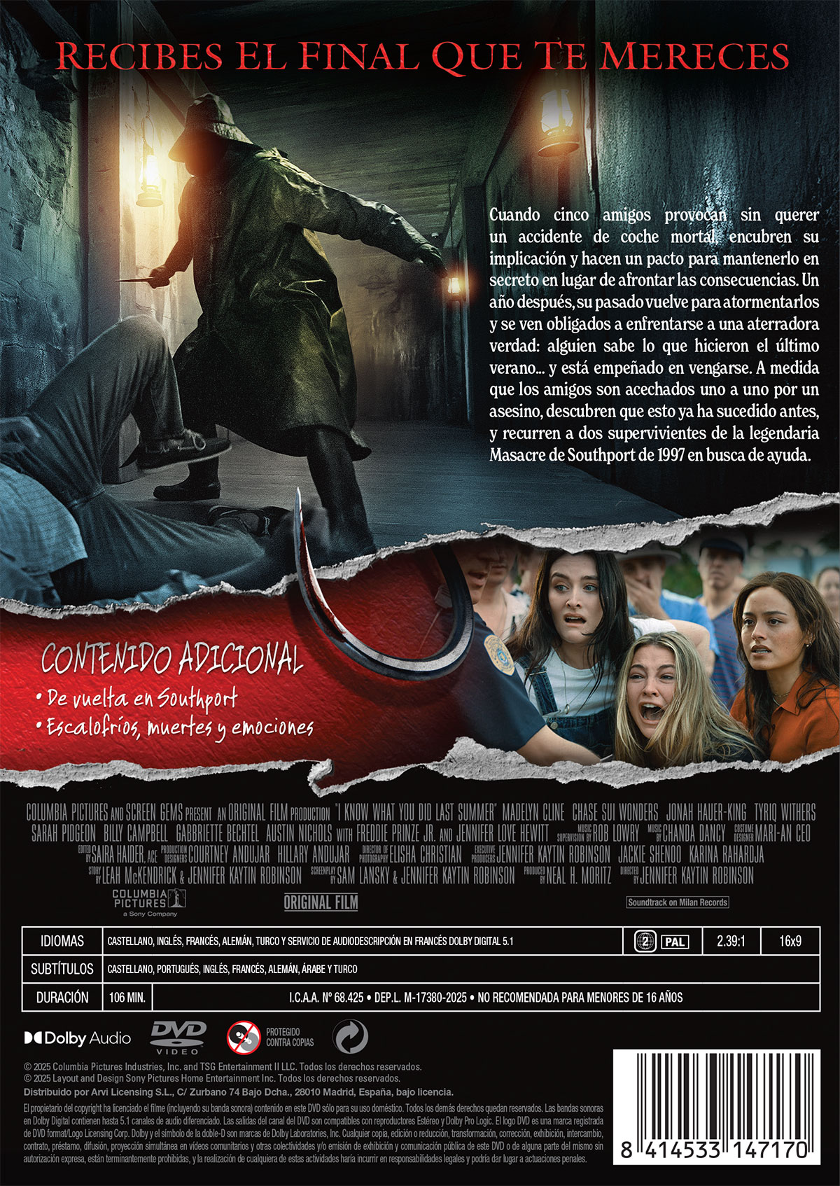 Sé lo que hicisteis el último verano (2025) (DVD) 2