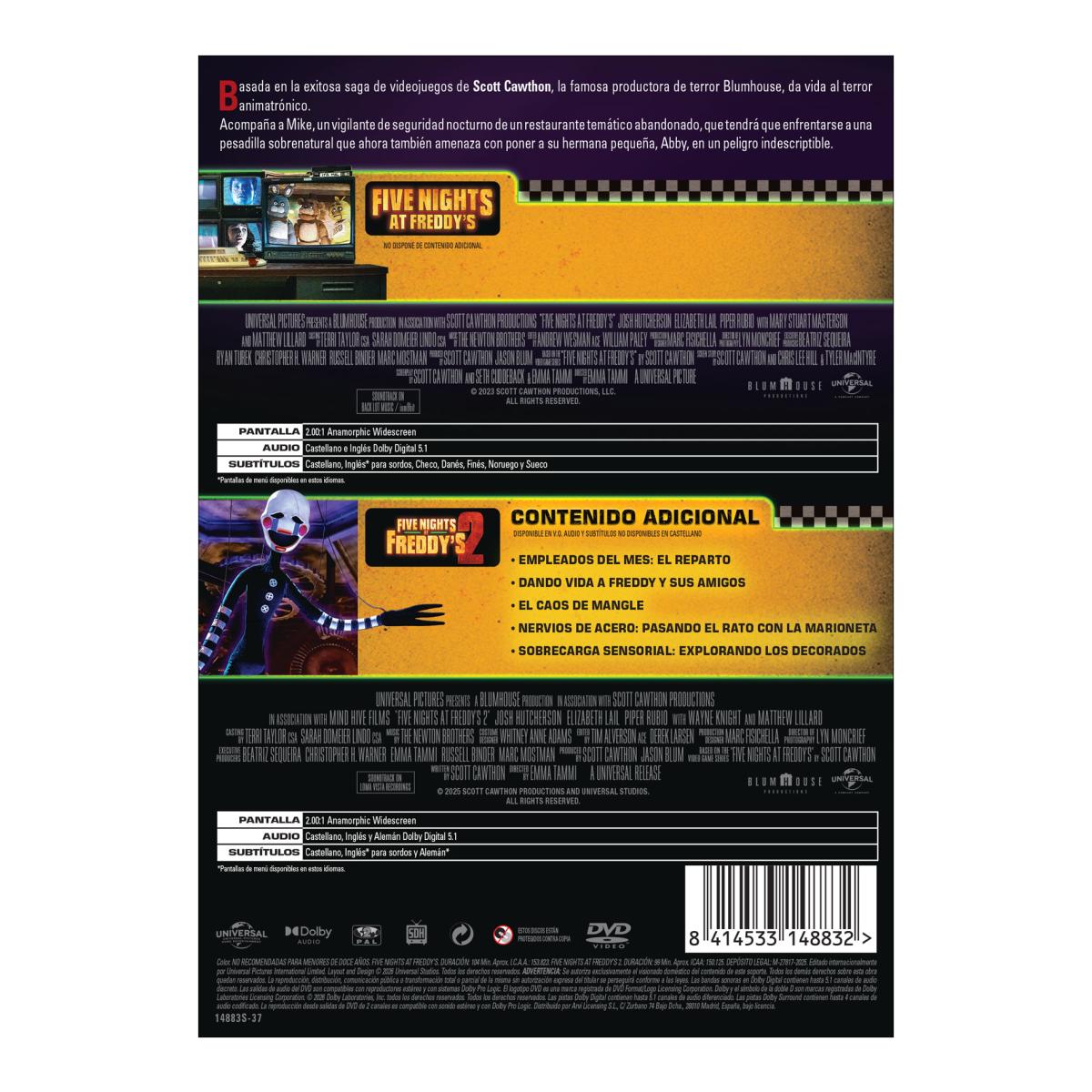 Five nights at Freddy's. Pack 1-2 (DVD) 2