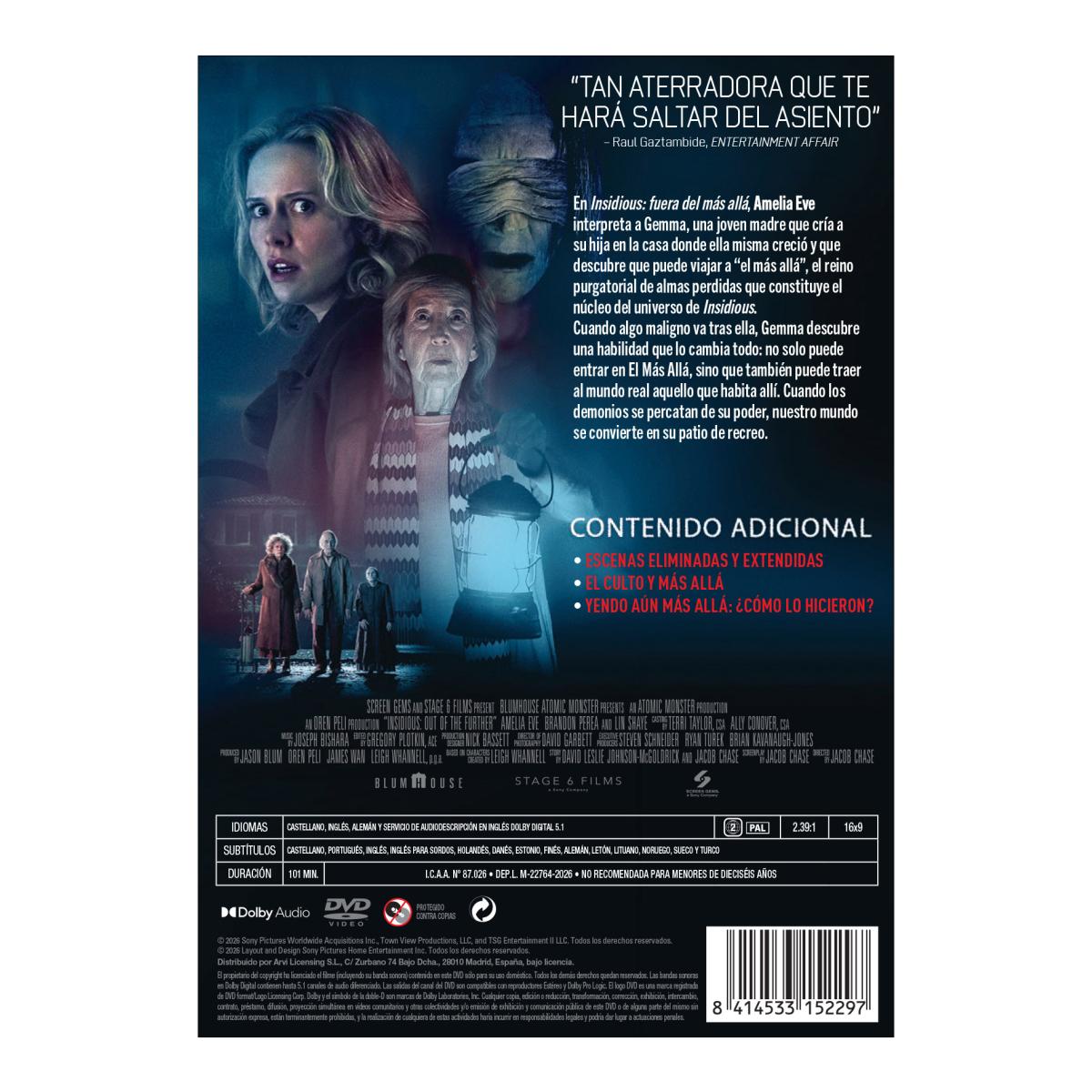 Imagen 2 de Insidious: fuera del más allá (DVD)