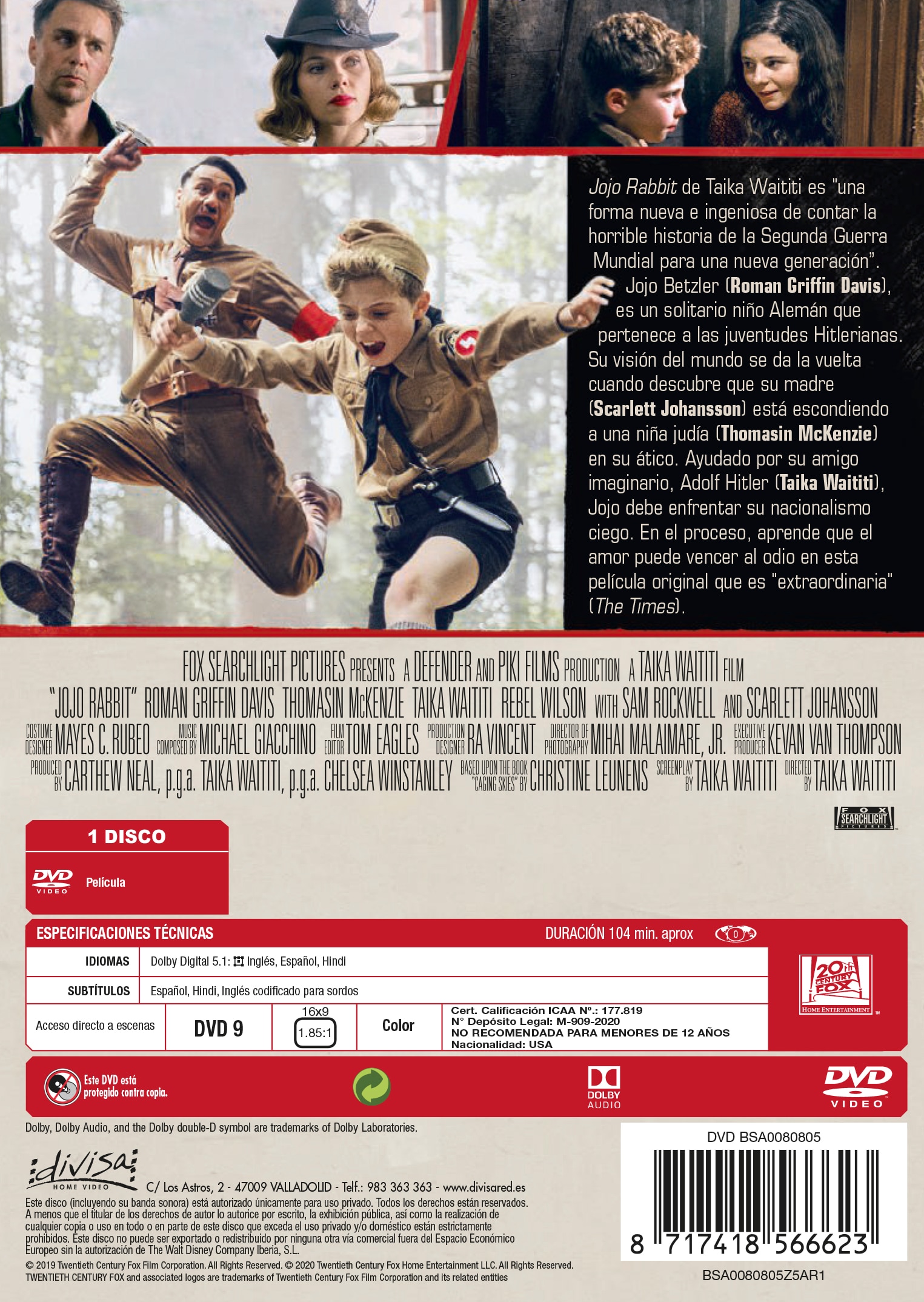 JoJo Rabbit (DVD) 2