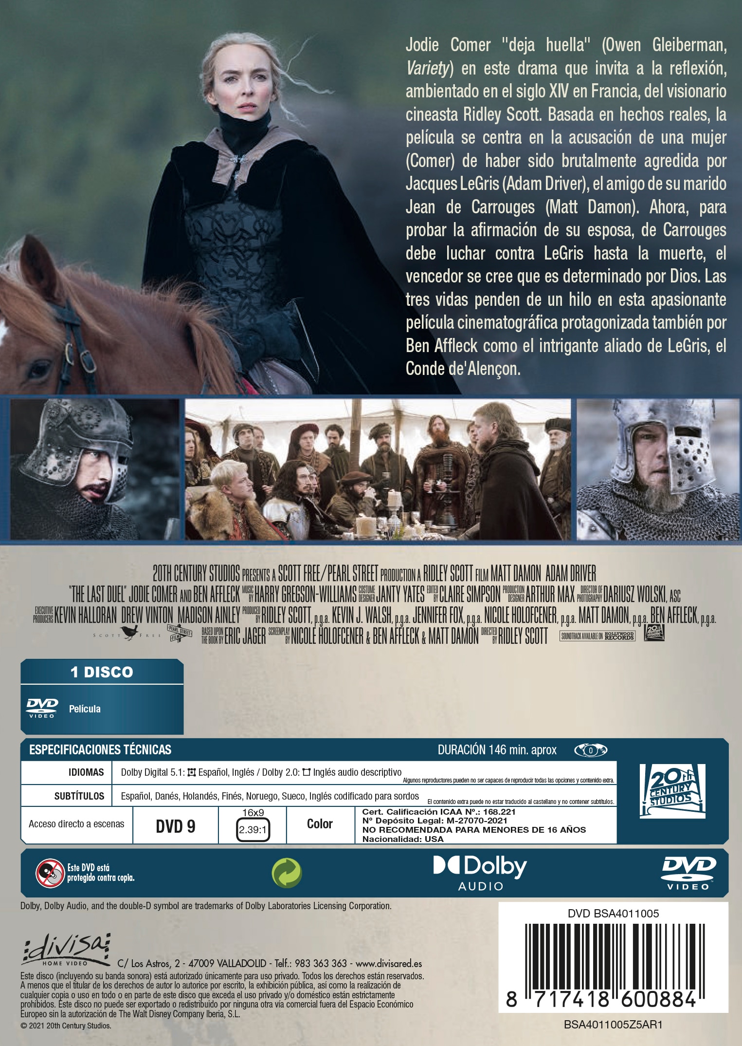 El Último Duelo (DVD) 3
