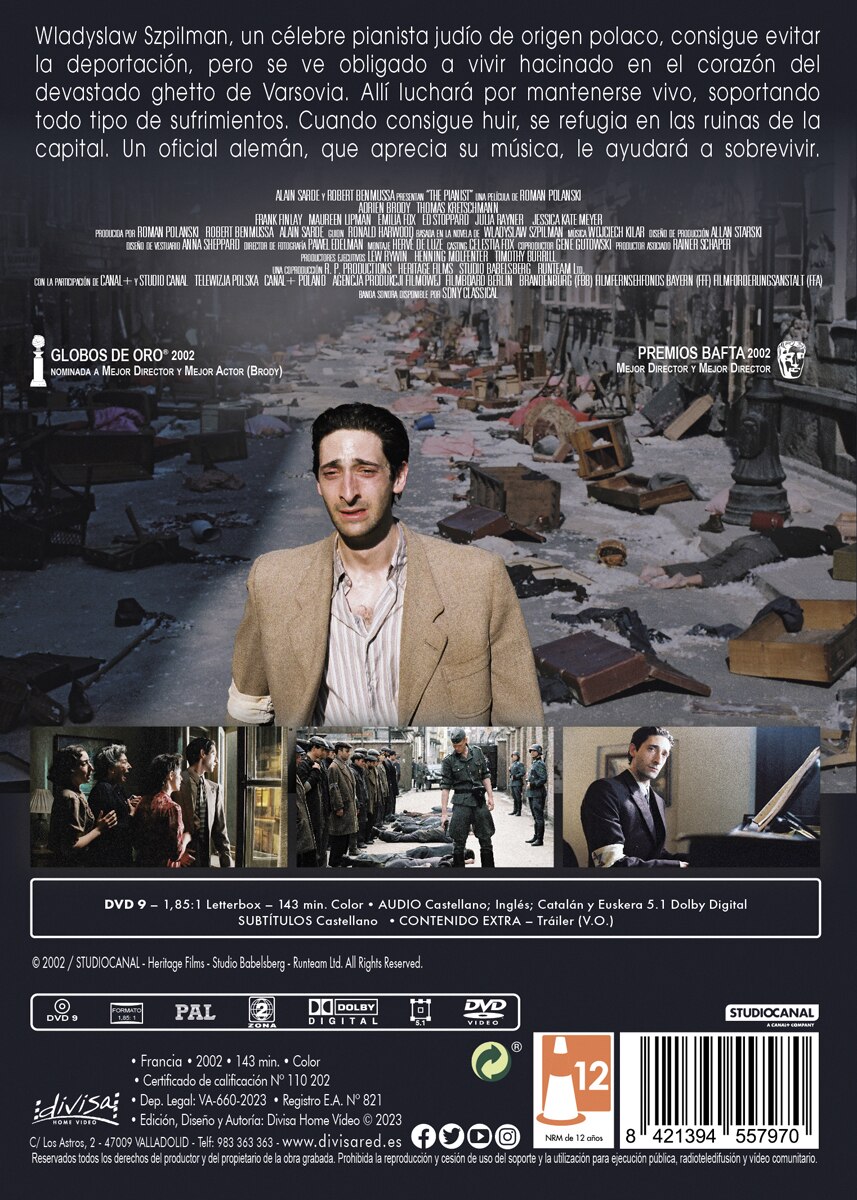 El Pianista de Roman Polanski (DVD) 2