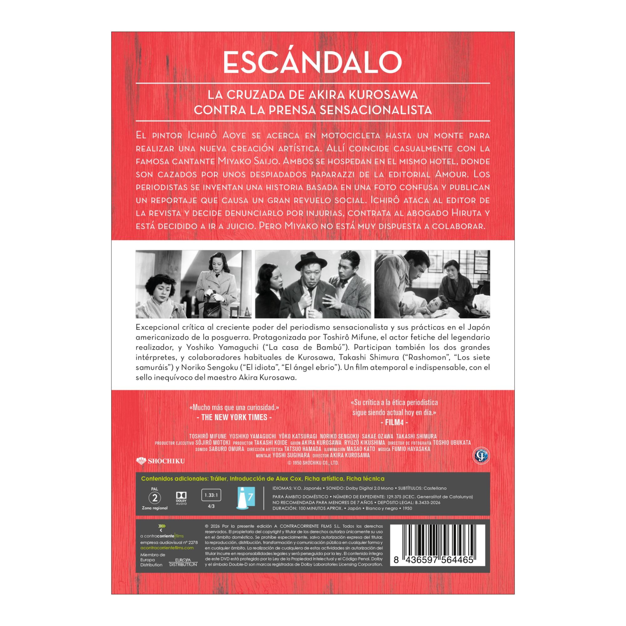Escándalo (DVD) 3
