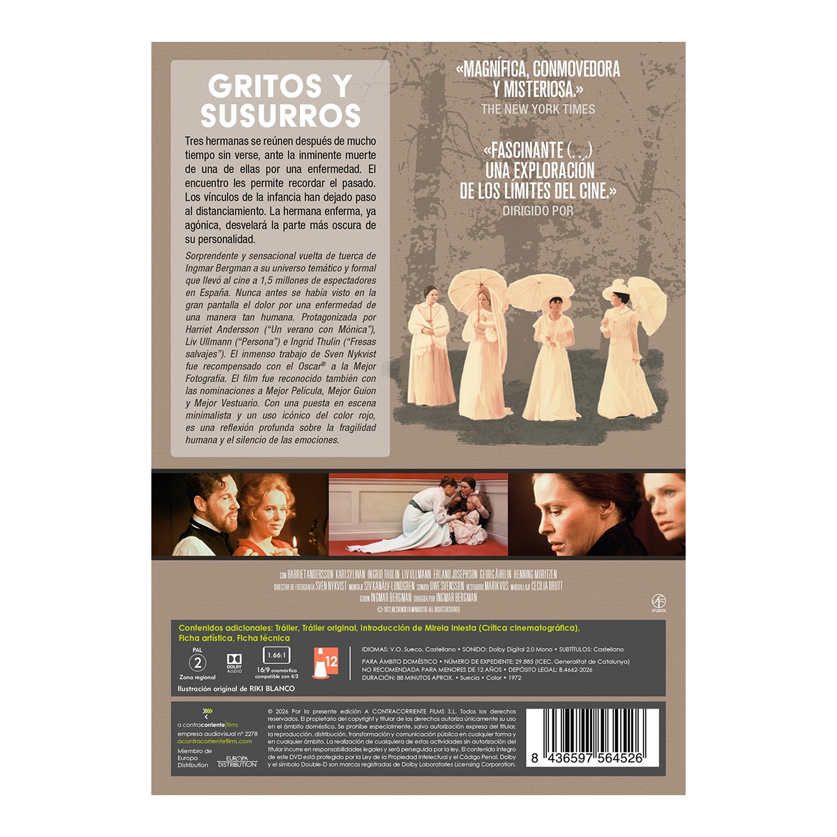 Gritos y susurros (DVD) 3