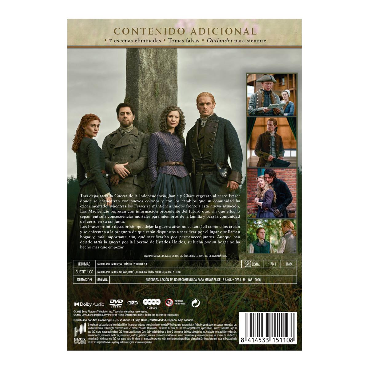 Imagen 2 de Outlander. Temporada 8 (DVD)